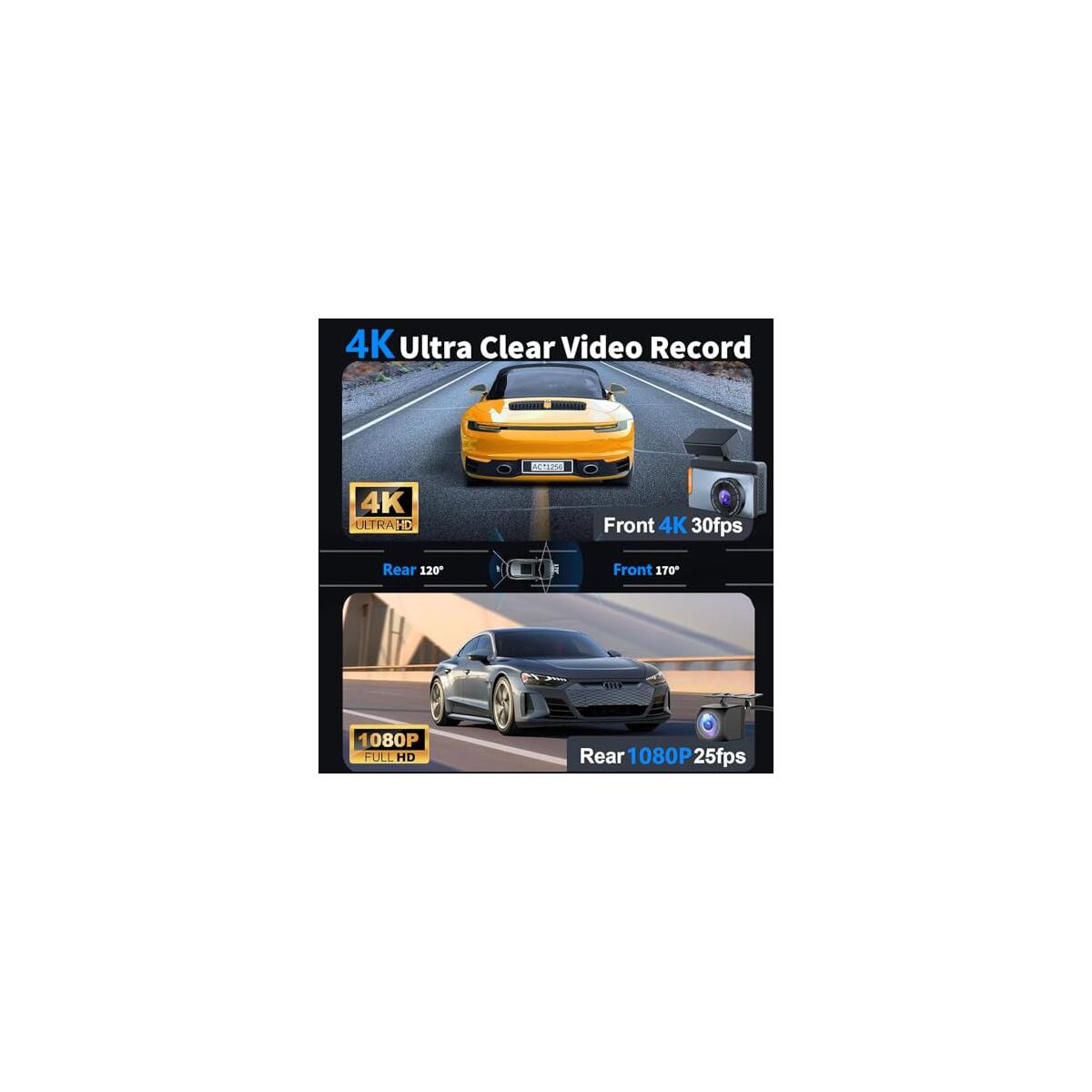 4k Wifi Dual Channel Dash Cam 2 Deal - RebateKey