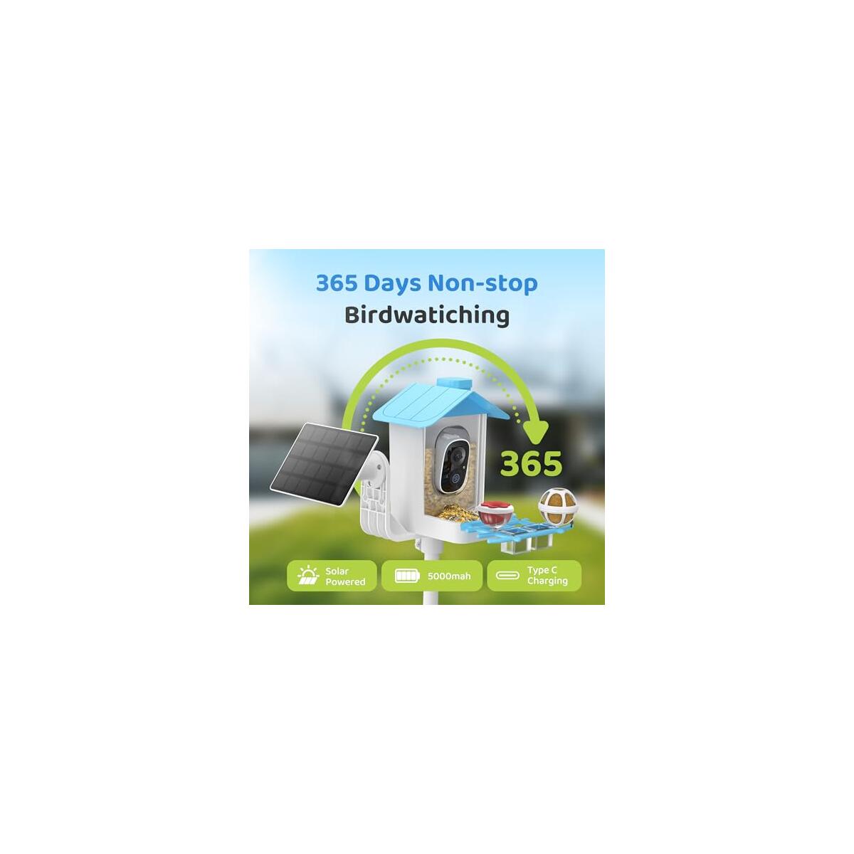 Smart Bird Feeder With Camera Solar Powered Deals - RebateKey