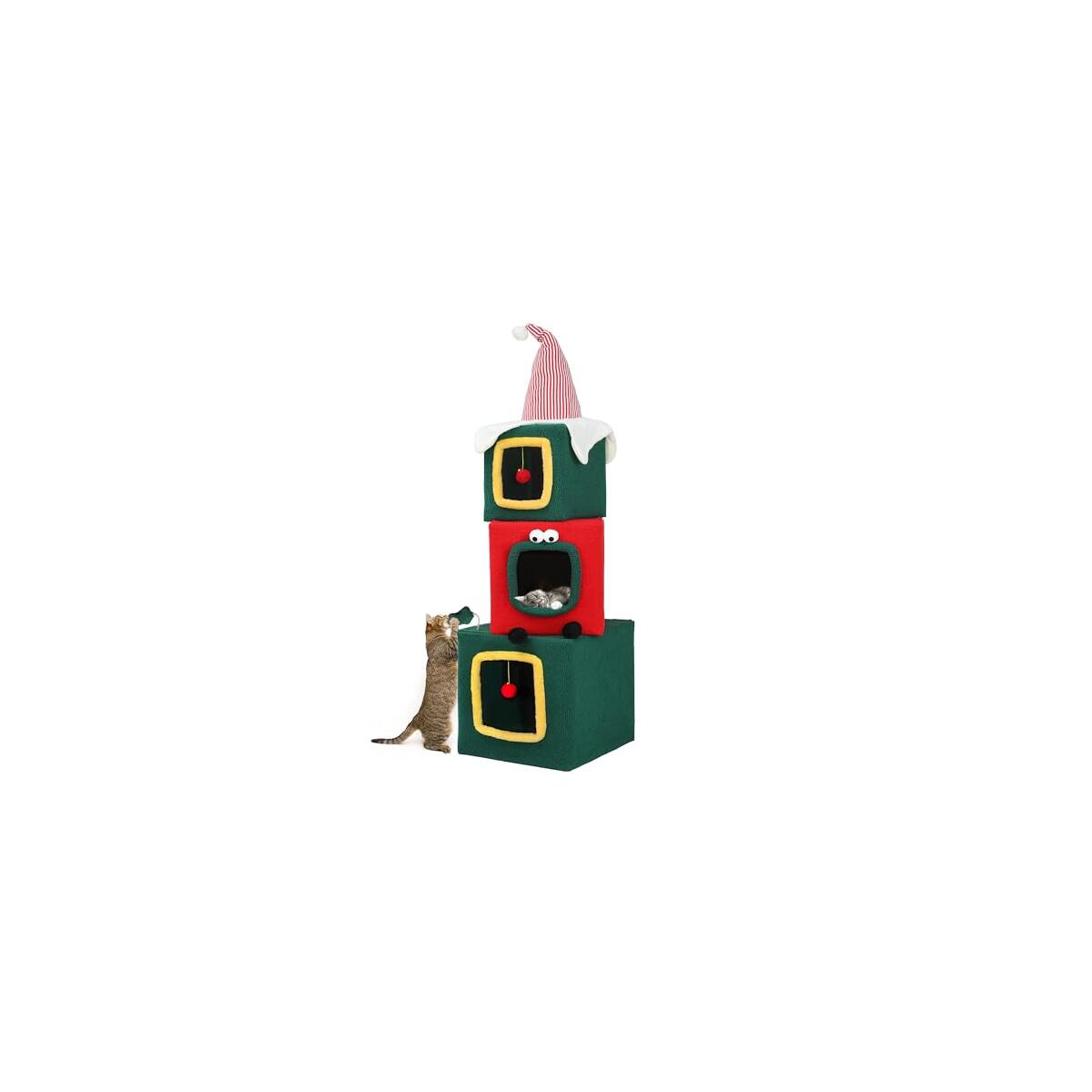 Yitahome Christmas Themed Cat Tower Deal - RebateKey