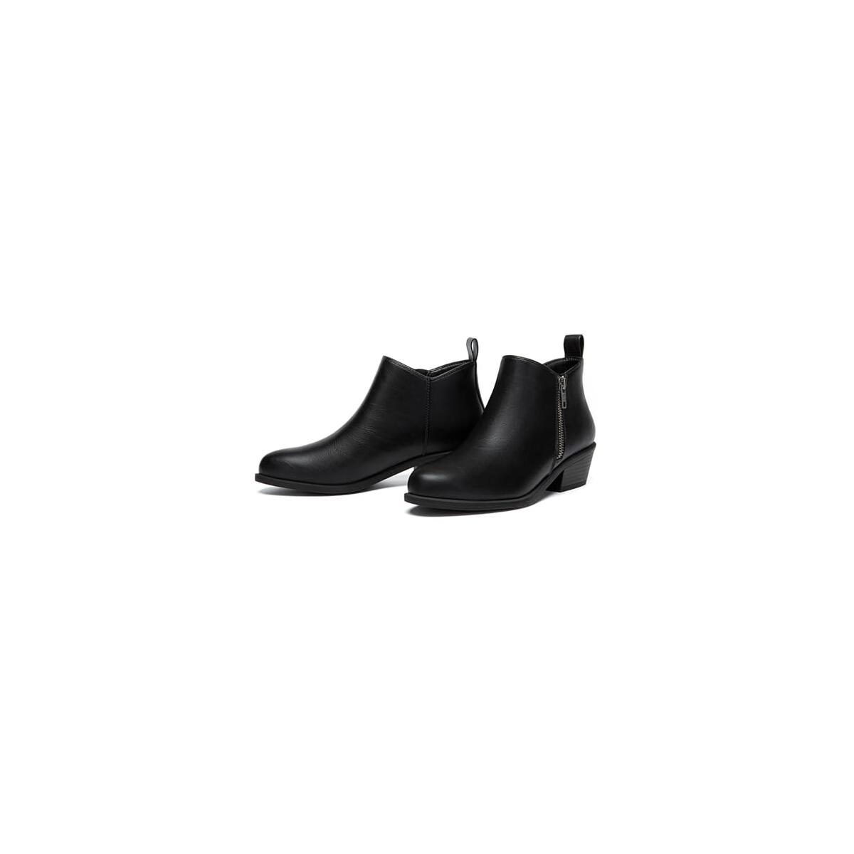 Womens Ankle Boots Chunky Low Heel Promo Code - RebateKey