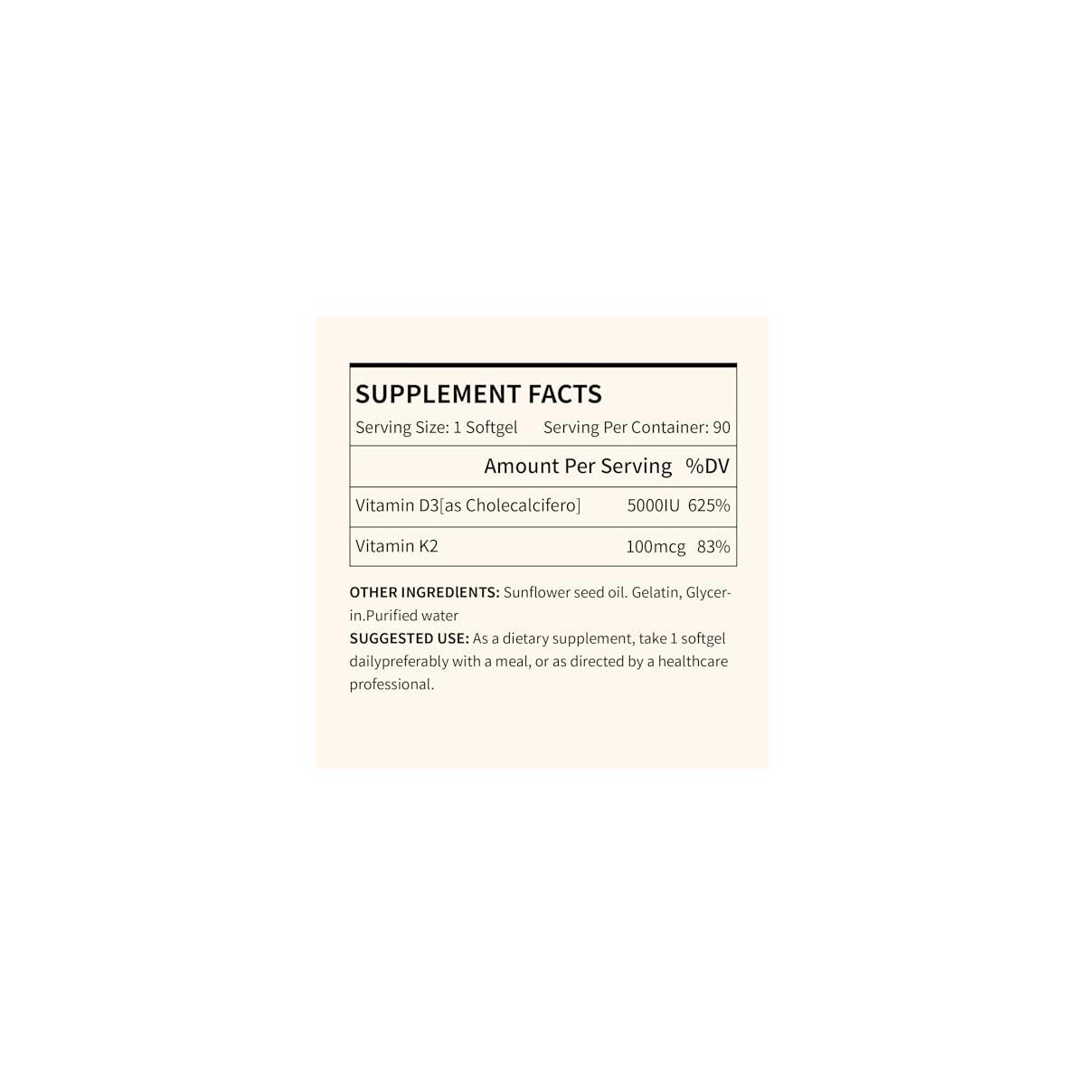 Vitamin D3 K2 5000 Iu D3 Deal - RebateKey