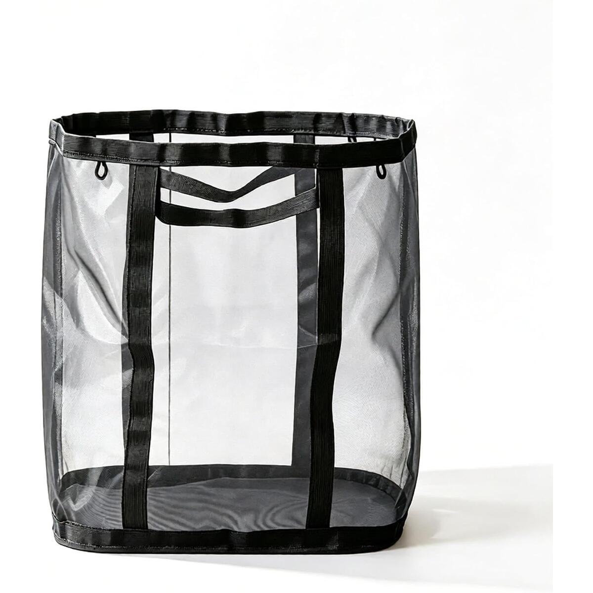 Mesh Laundry Basket Collapsible Hamper with Handles