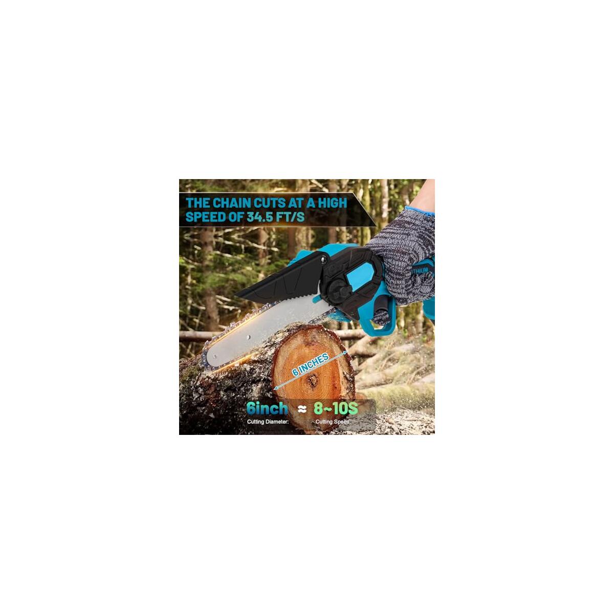 Mini Chainsaw Cordless 6inch Coupons - RebateKey