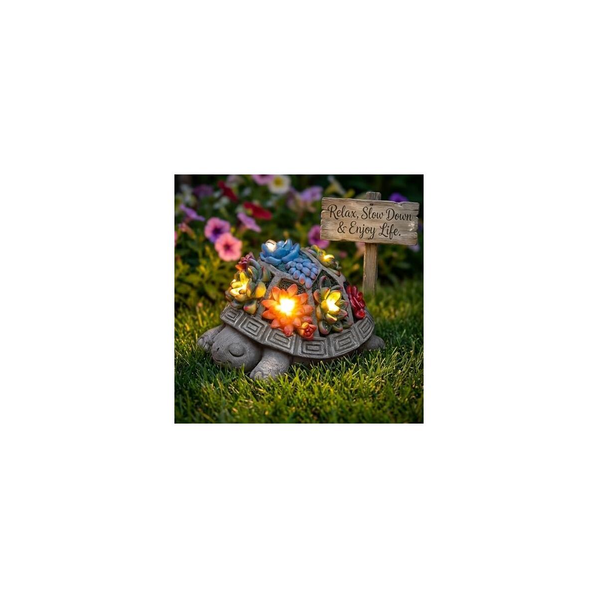 Solar Turtle Garden Outdoor Decor Deal - RebateKey