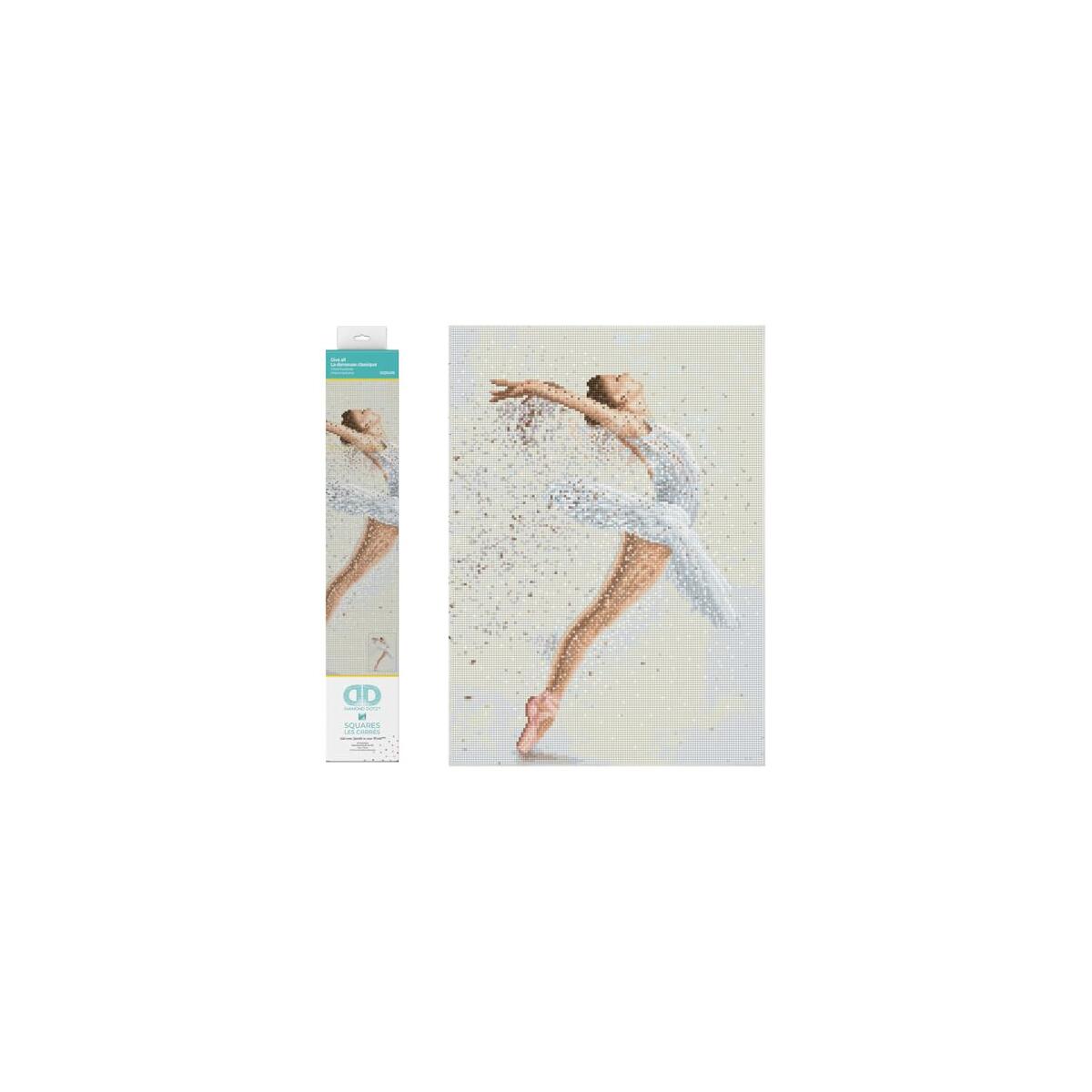 DIAMOND DOTZ Give All Ballet Diamond Painting Kits for Adults - Diamond Art Kits a Relaxing Creative Craft Kit with Dotz Gems 14.5"x20.3"