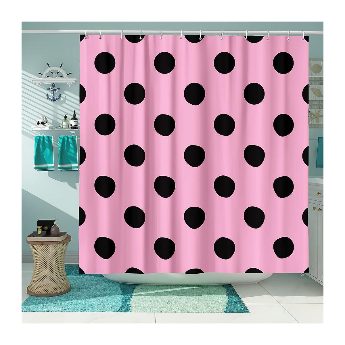 Pink Black Shower Curtain Coupon - RebateKey