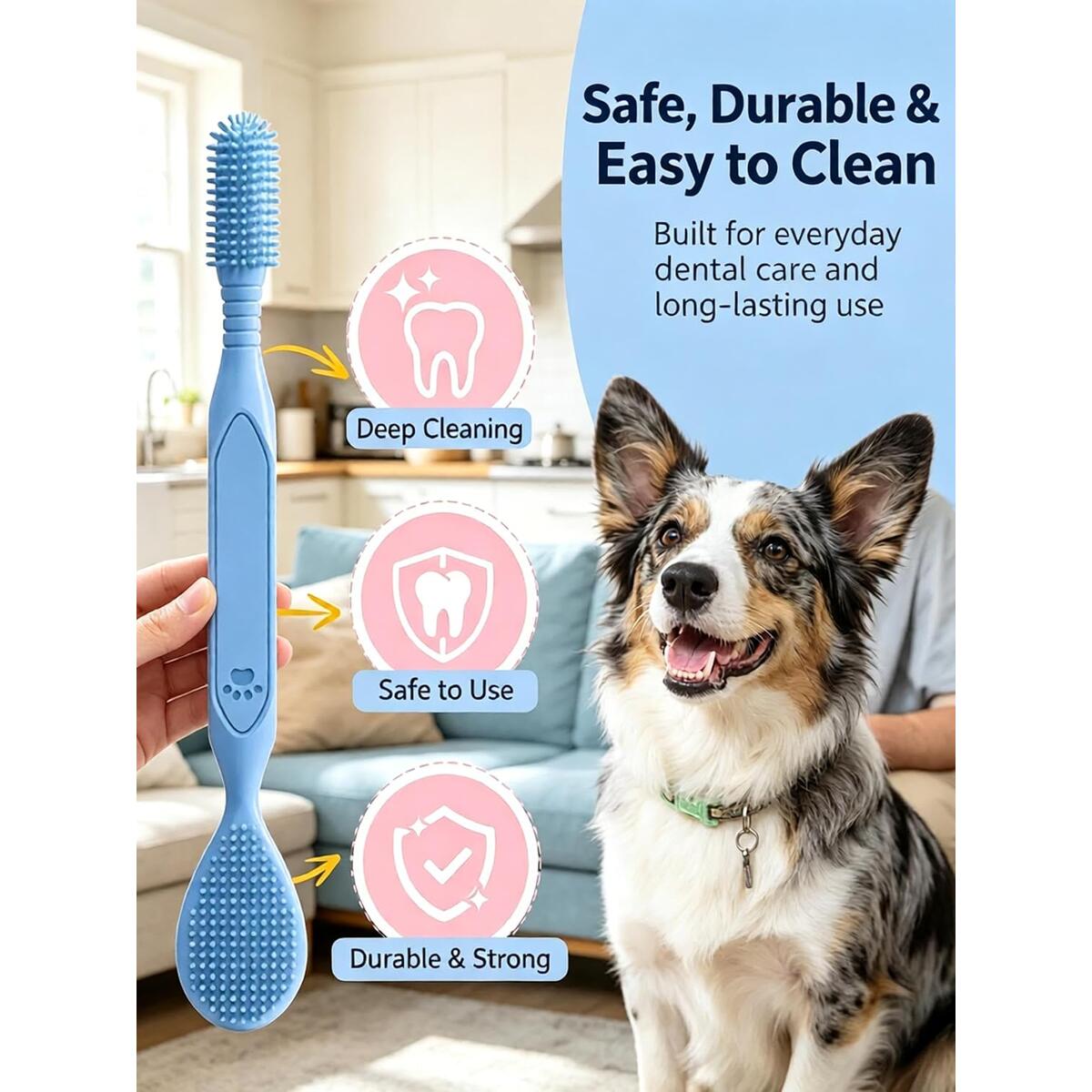 Silicone Double Headed Pet Toothbrush Coupon - RebateKey