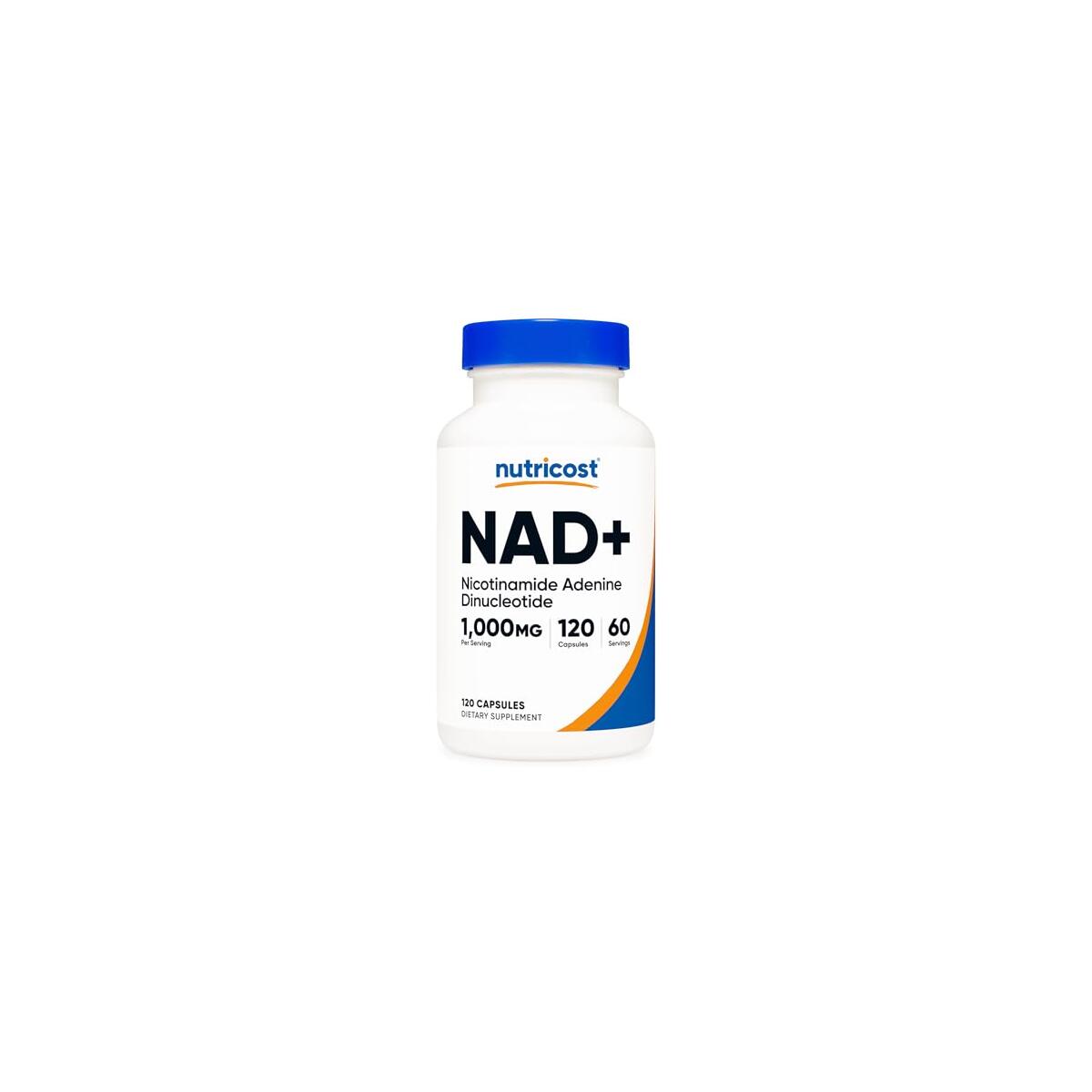 Nutricost NAD+ Supplement 1,000mg per Serving,120 Capsules (Nicotinamide Adenine Dinucleotide) - 60 Servings, Gluten-Free, Vegan