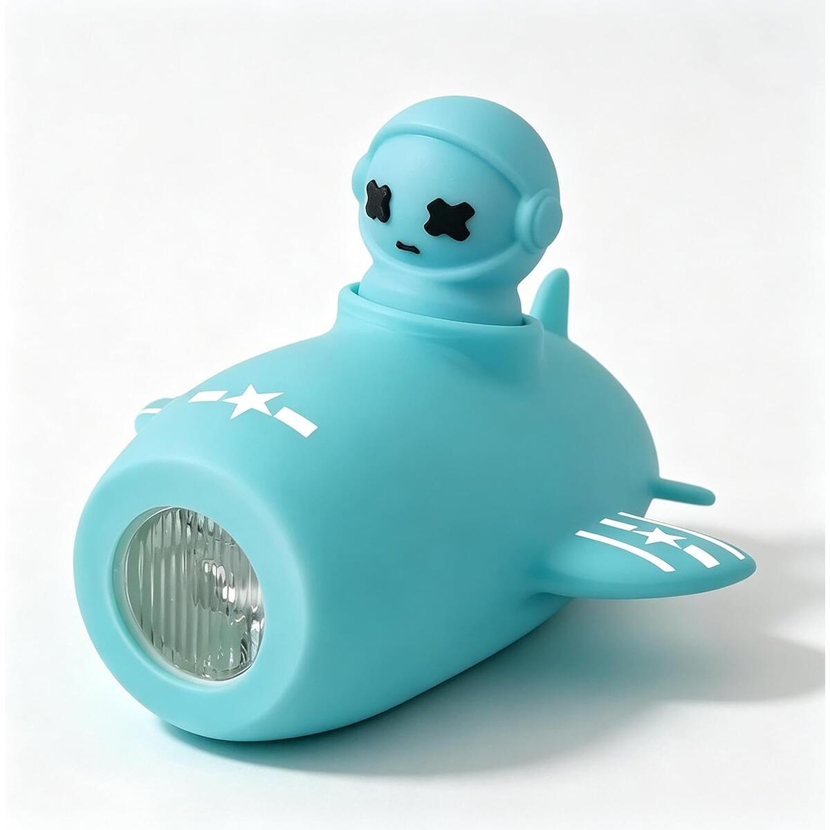 Kids Bike Light with Horn, USB Rechargeable, 100 Lumen