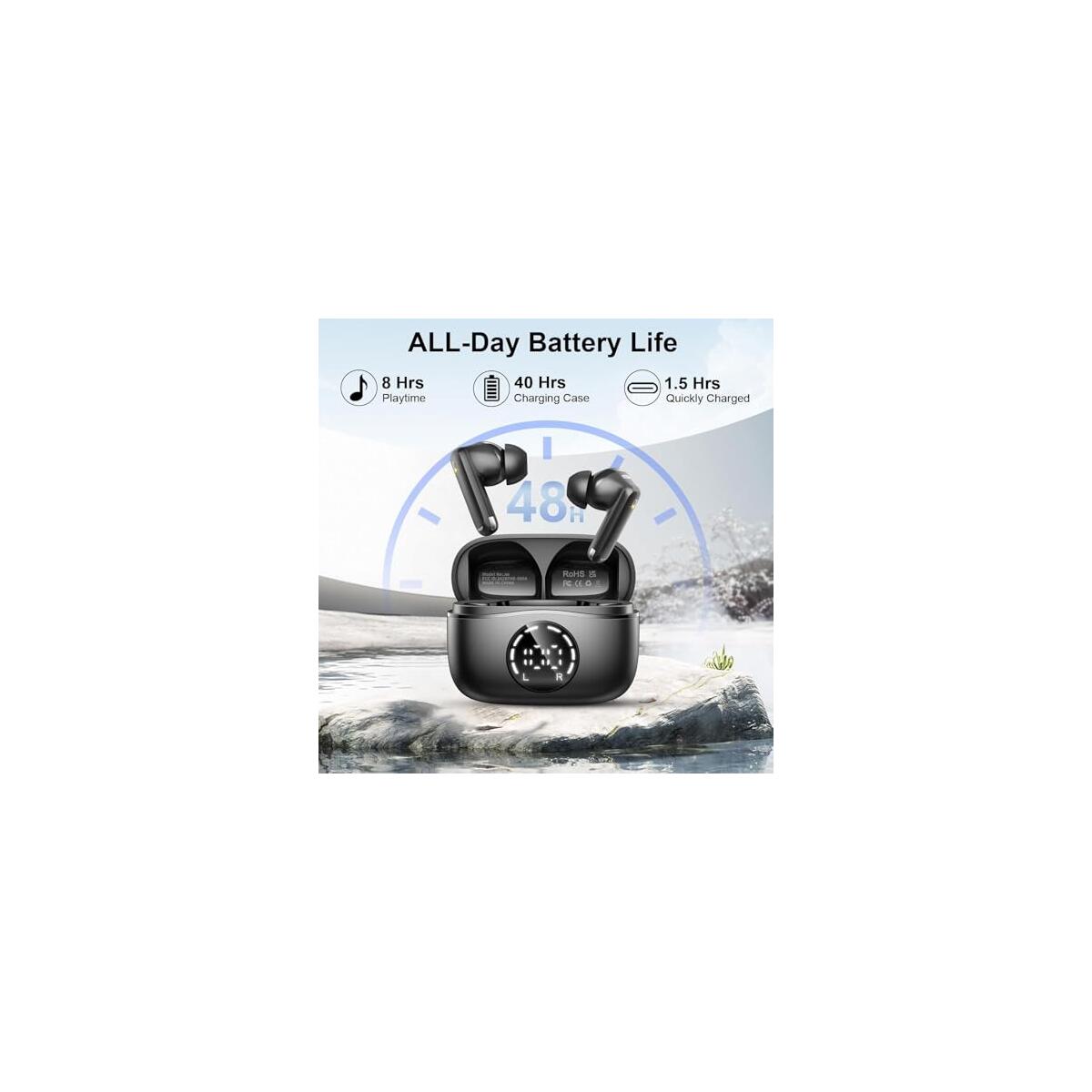 Wireless Earbuds Bluetooth 5 Coupon - RebateKey