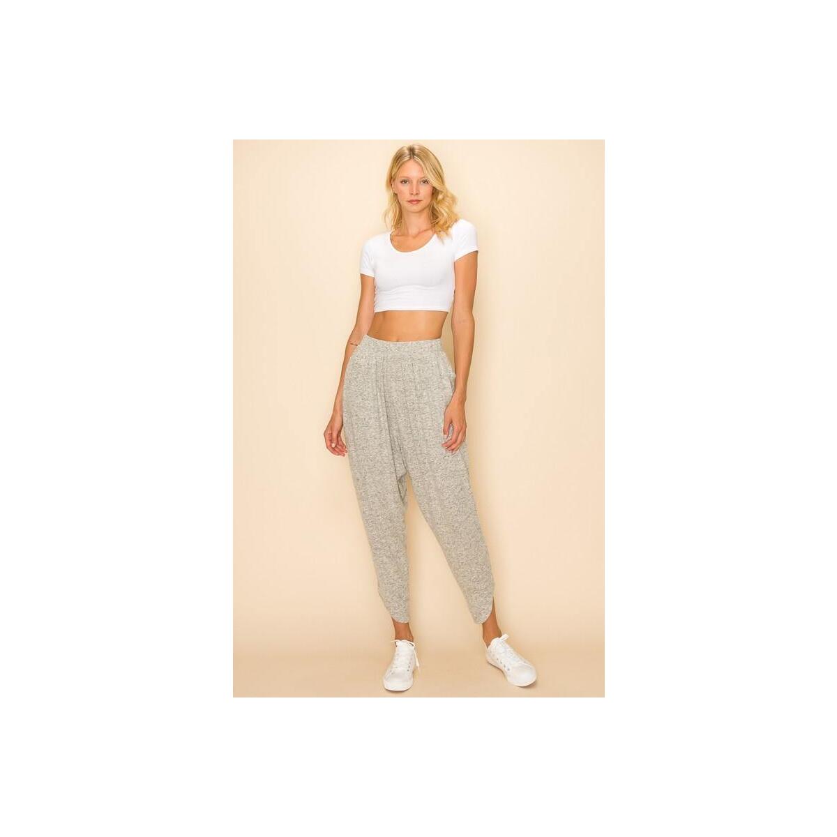 Draped Pants With Asymmetrical Deal - RebateKey