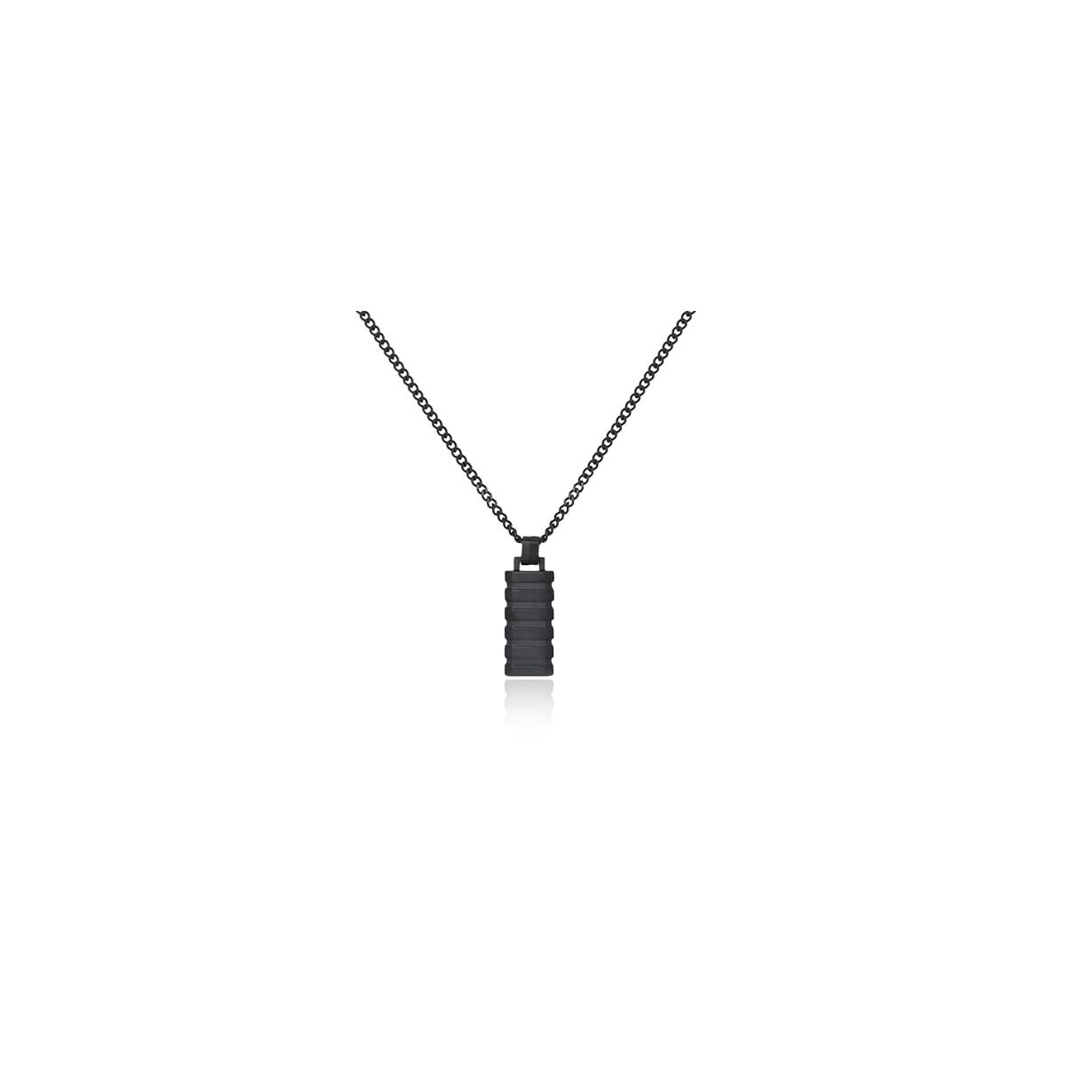 Men's Stainless Steel plate Tag Pendant Adjustable Chain Necklace Gift for Man Woman