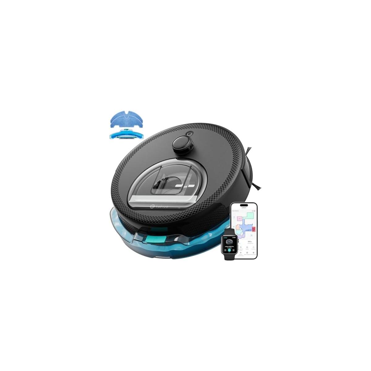 Lefant LiDAR Robot Vacuum and Mop, 450ml Visible Dustbin, Upgraded 190&deg; PSD Obstacle Avoidance, Customized Cleaning, Multi-Floor Mapping, 150 Mins Runtime, 2.4G/5G WiFi, Pet Hair & Carpets, M330 Pro