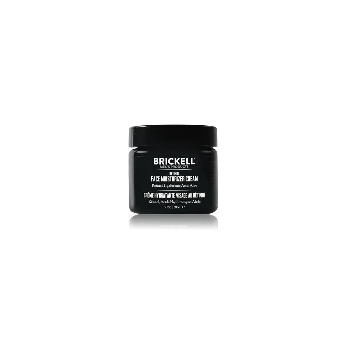 Brickell Men's Retinol Face Moisturizer Cream For Men, Natural & Organic, Anti-Wrinkle Face Night Cream with Retinol & Hyaluronic Acid To Reduce Fine Lines and Even Skin Tone, Fragrance-Free, 2 Ounce
