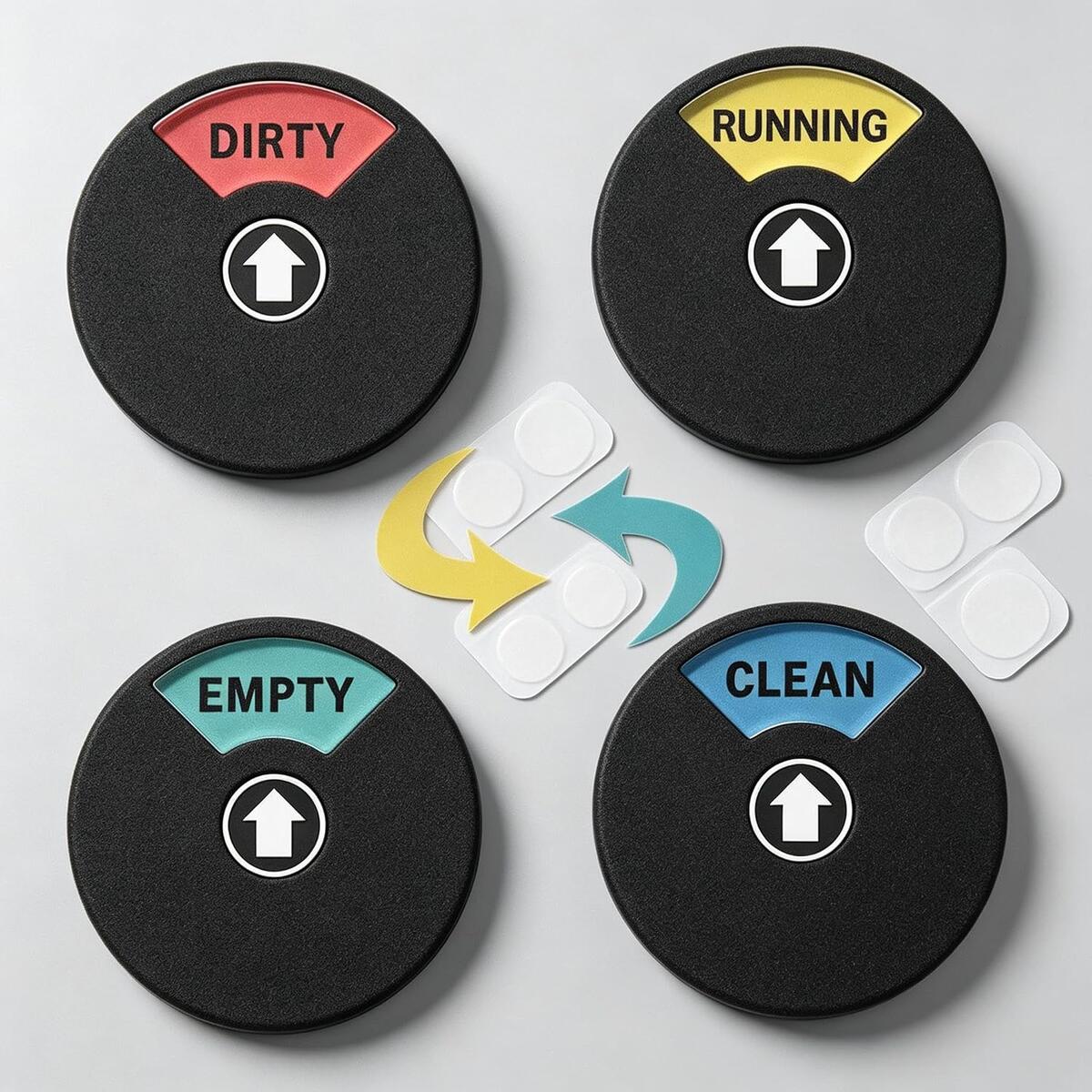 4 Inch Dishwasher Magnet Clean Dirty Sign 4 Status Modes