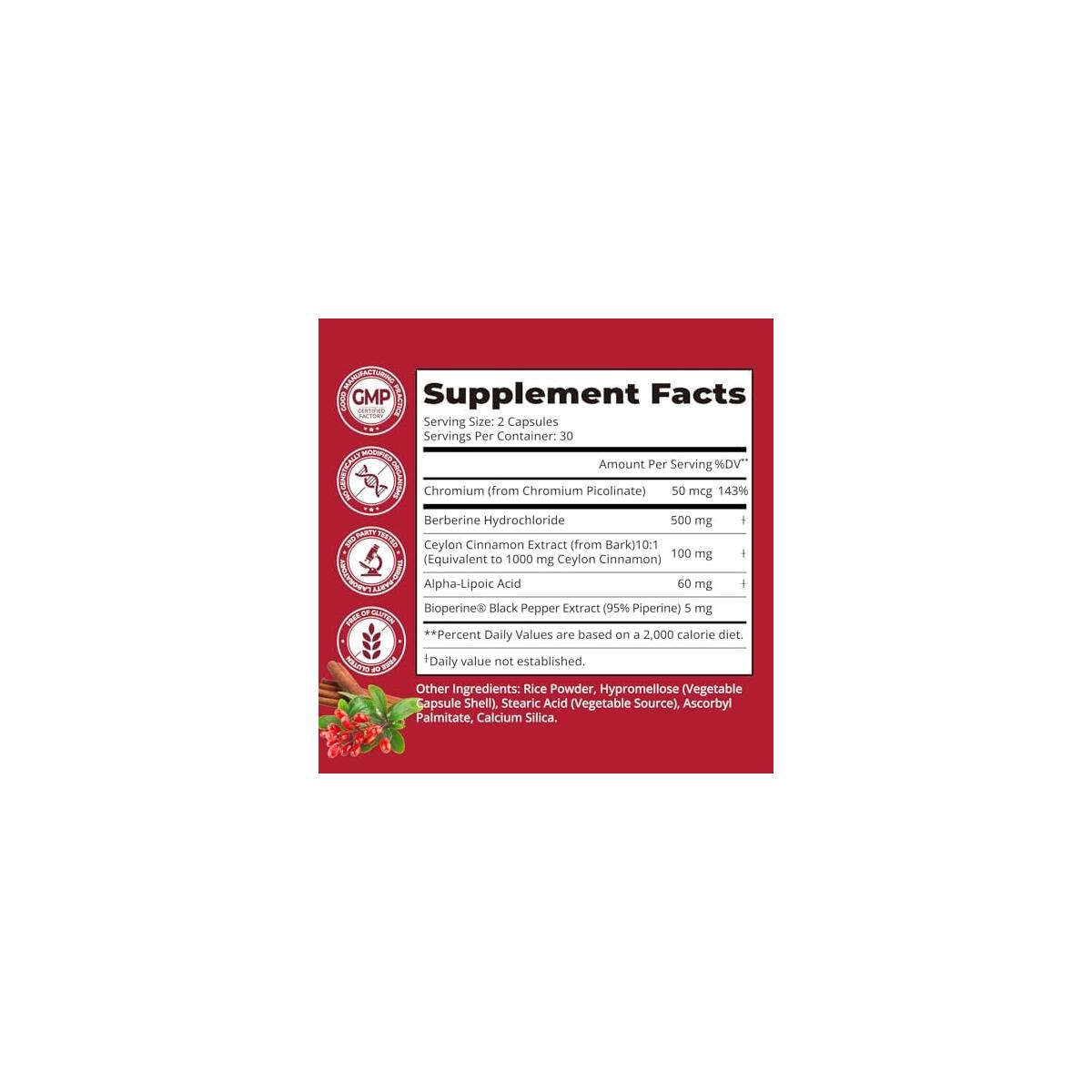 5 In 1 Berberine Complex 500mg With Ceylon Coupon - RebateKey
