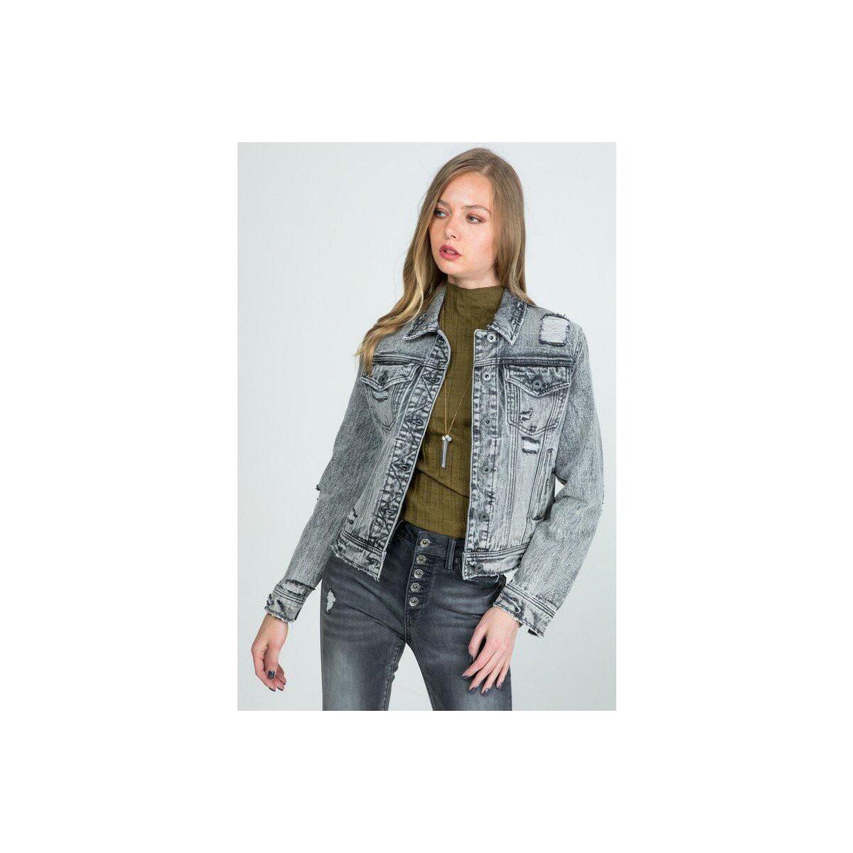 Distressed Gray Denim Jacket Coupons - RebateKey