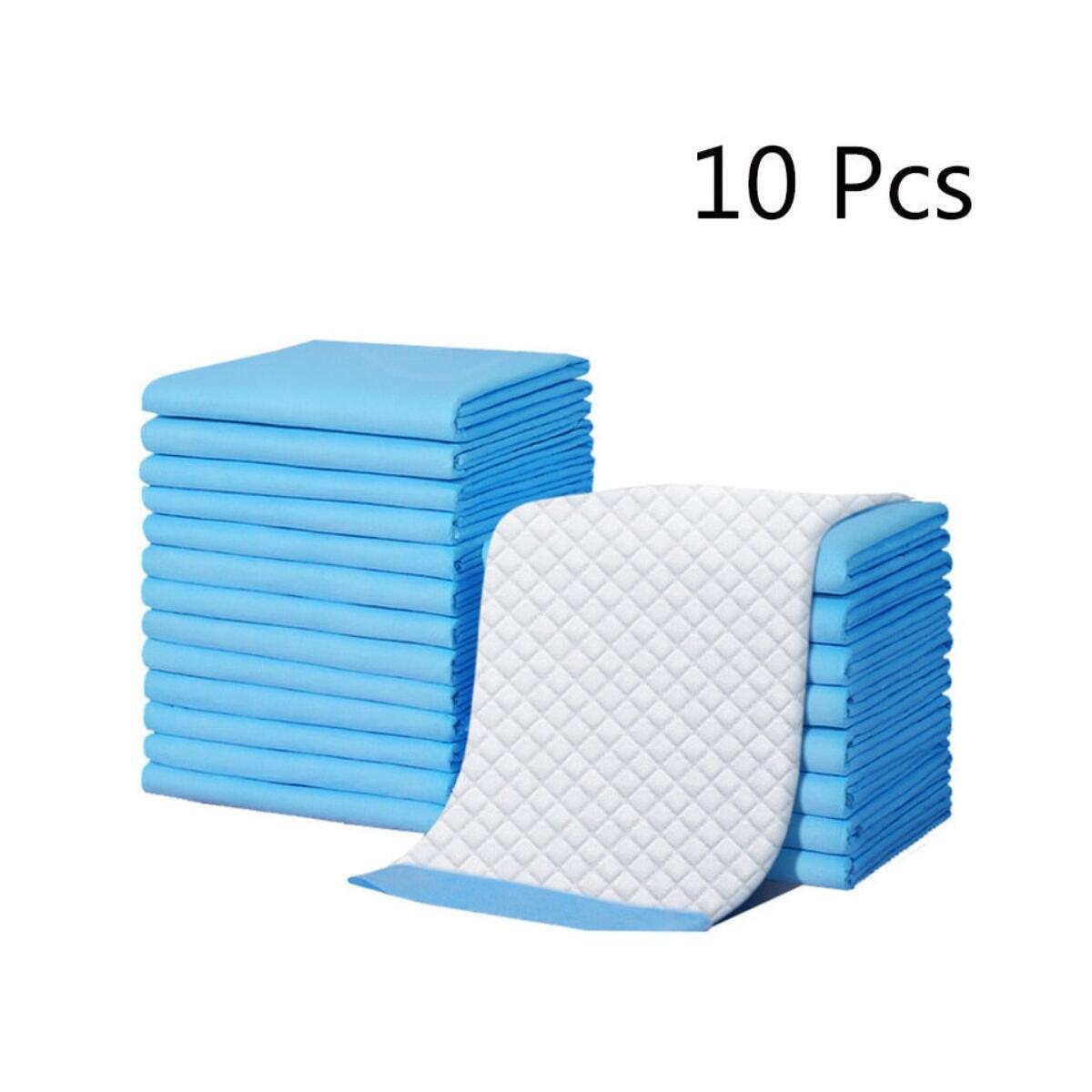10pcs Super Absorbent Dog Cat Disposable Diaper Thick - 10pcs Blue - XL-60x90cm