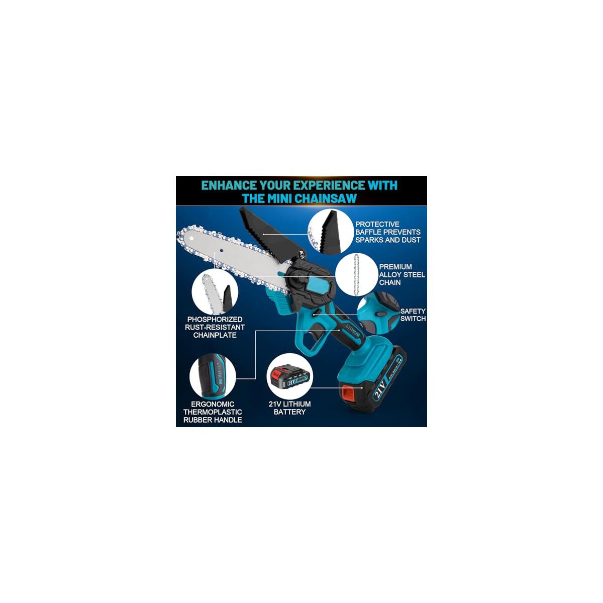 Mini Chainsaw Cordless 6inch Coupons - RebateKey