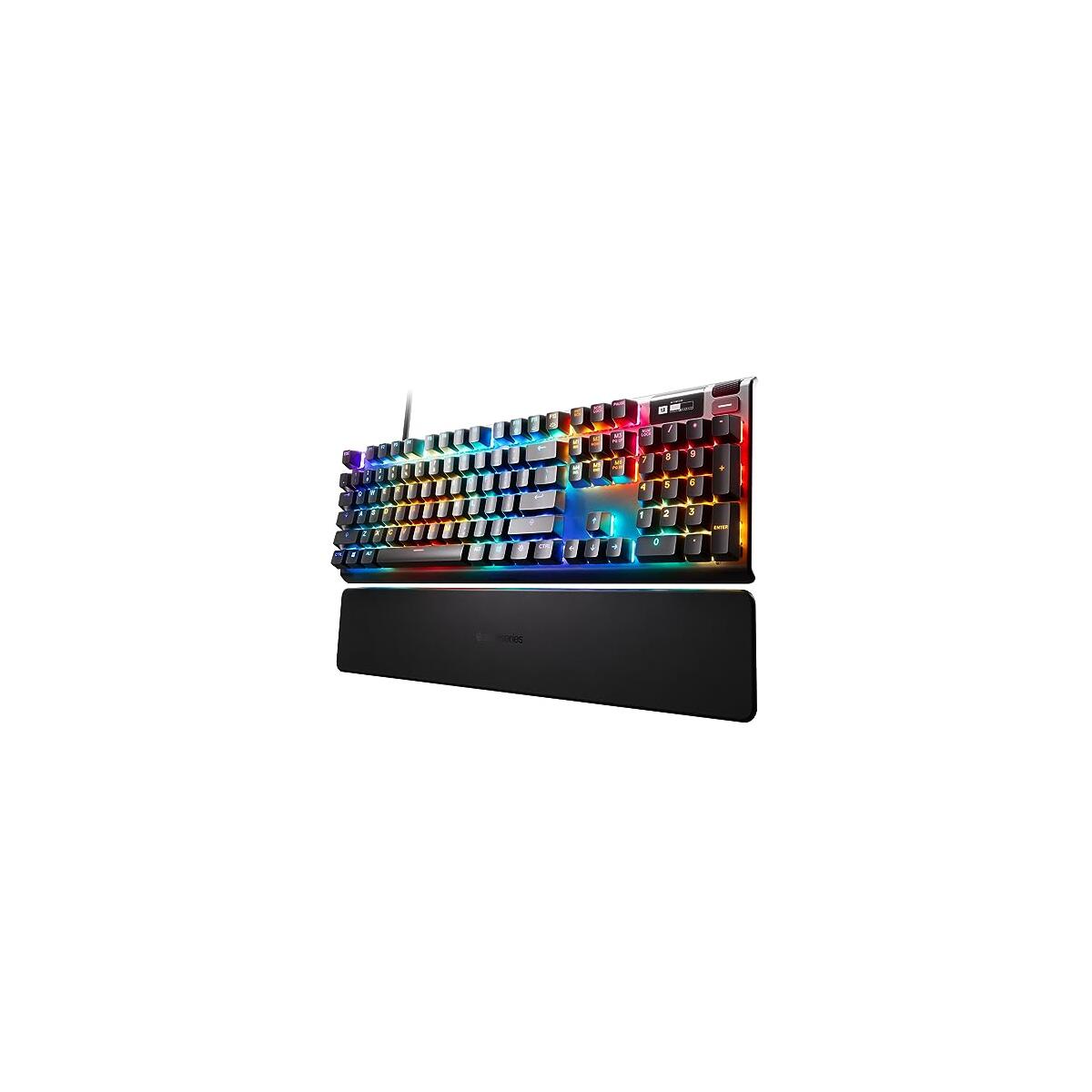 SteelSeries Apex Pro HyperMagnetic Gaming Keyboard &mdash; Adjustable Actuation &mdash; OLED Screen &mdash; RGB &ndash; USB Passthrough​