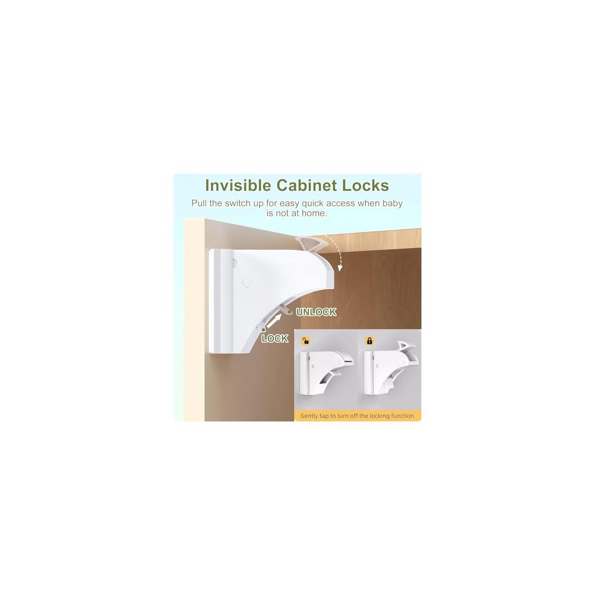 10 Pack Child Safety Magnetic Cabinet Locks Coupon - RebateKey