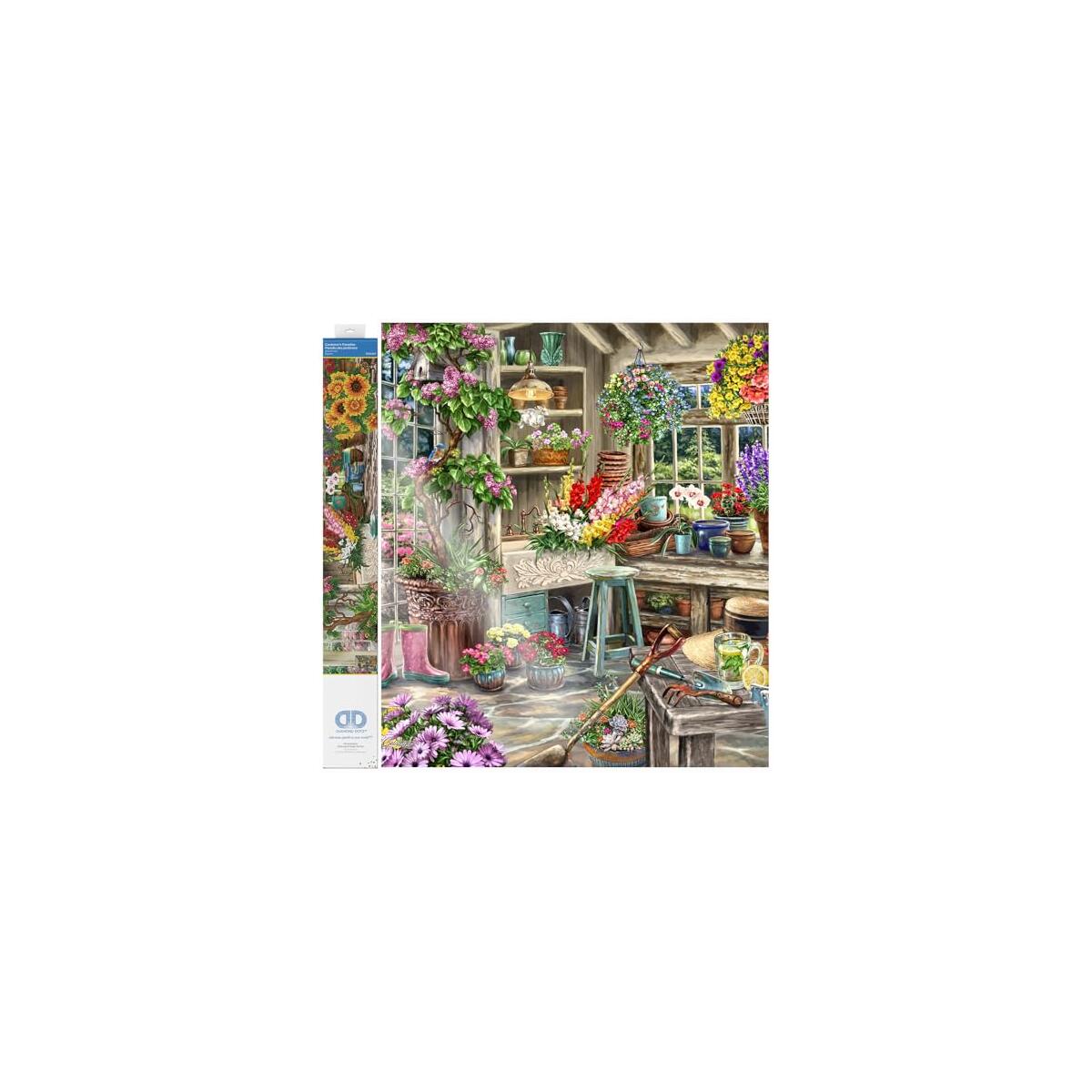 DIAMOND DOTZ Gardener's Paradise Floral Diamond Painting Kits for Adults - Diamond Art Kits a Relaxing Creative Craft Kit with Dotz Gems 29.1"x39.4"