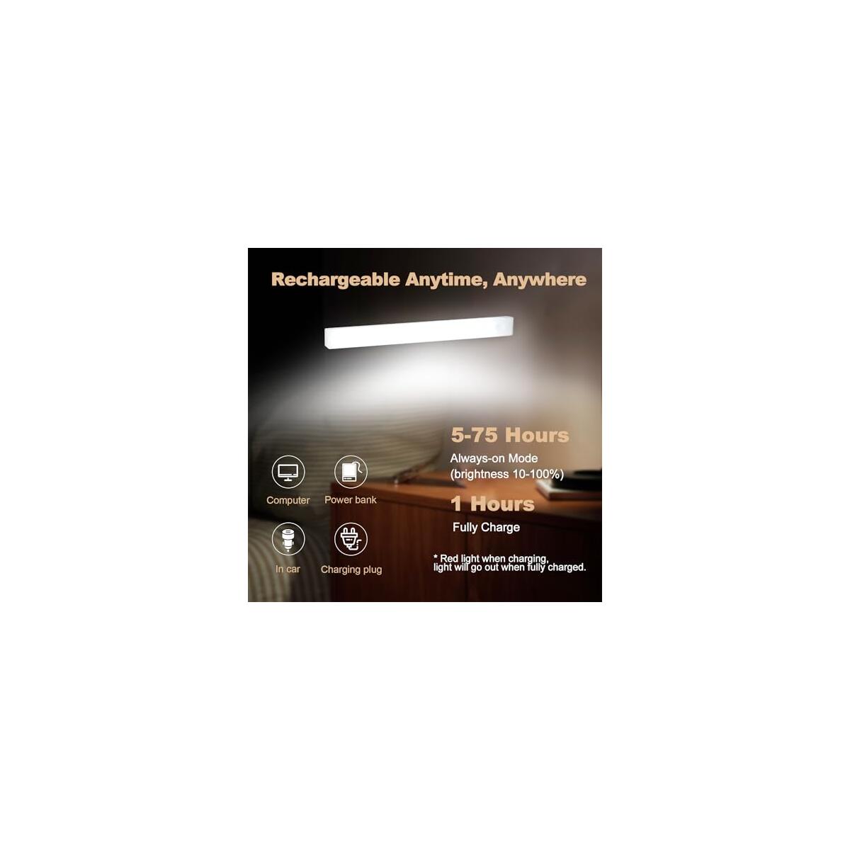 6 Pack Motion Sensor Magnetic Under Cabinet Light Coupons - RebateKey