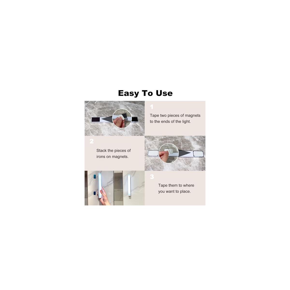 6 Pack Motion Sensor Under Cabinet Light Deals - RebateKey