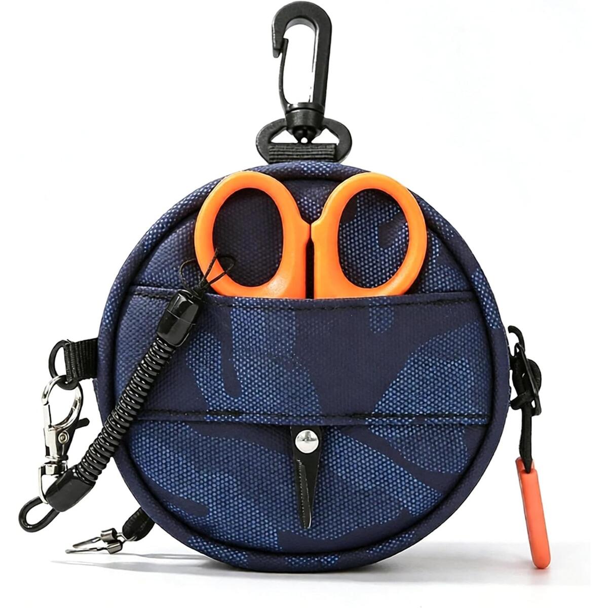 Fly Fishing Leader Spool Storage Pouch with Carabiner