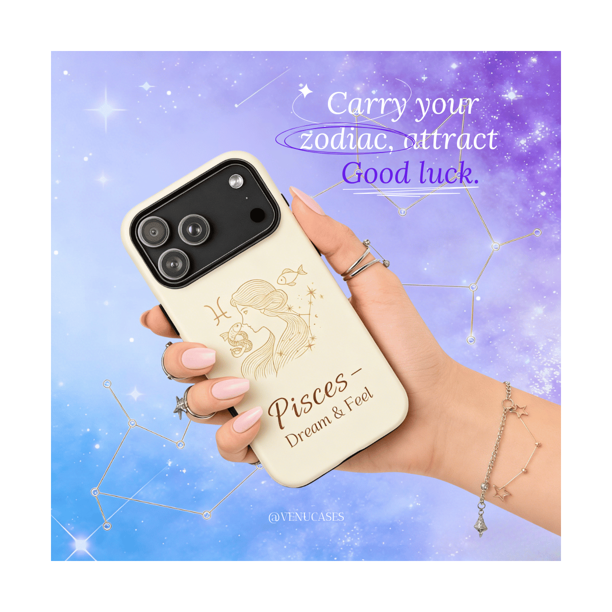 Pisces Zodiac Dream Blessing Case