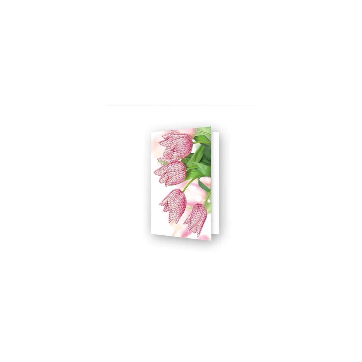 DIAMOND DOTZ Romantic Tulips Card Diamond Painting Kits for Adults - Diamond Art Kits a Relaxing Creative Craft Kit with Dotz Gems