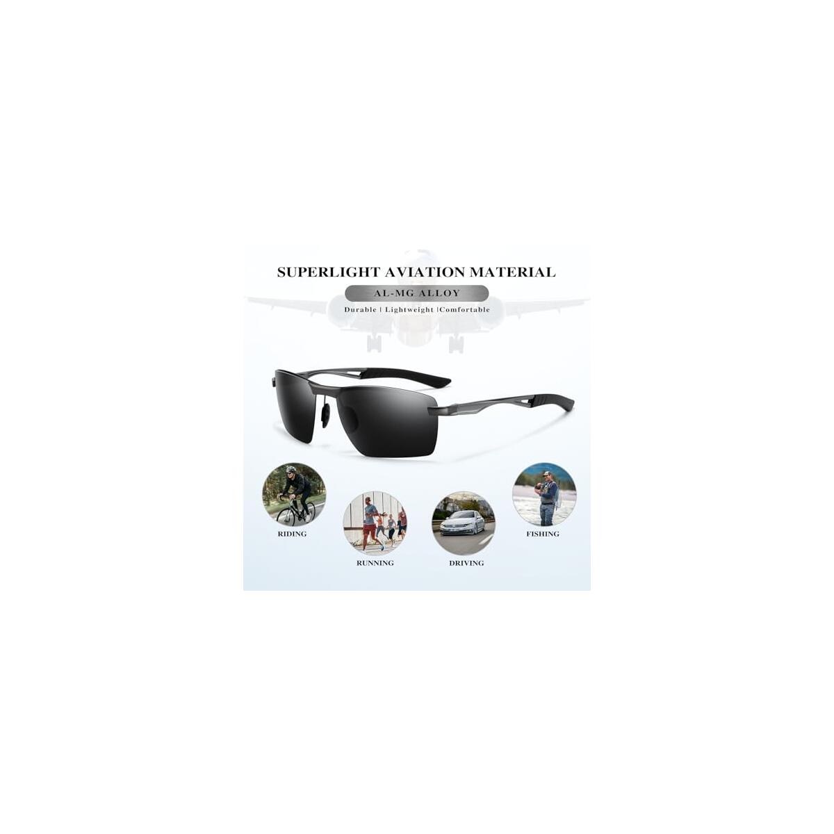 Polarized Al Mg Rimless Sunglasses Coupon - RebateKey