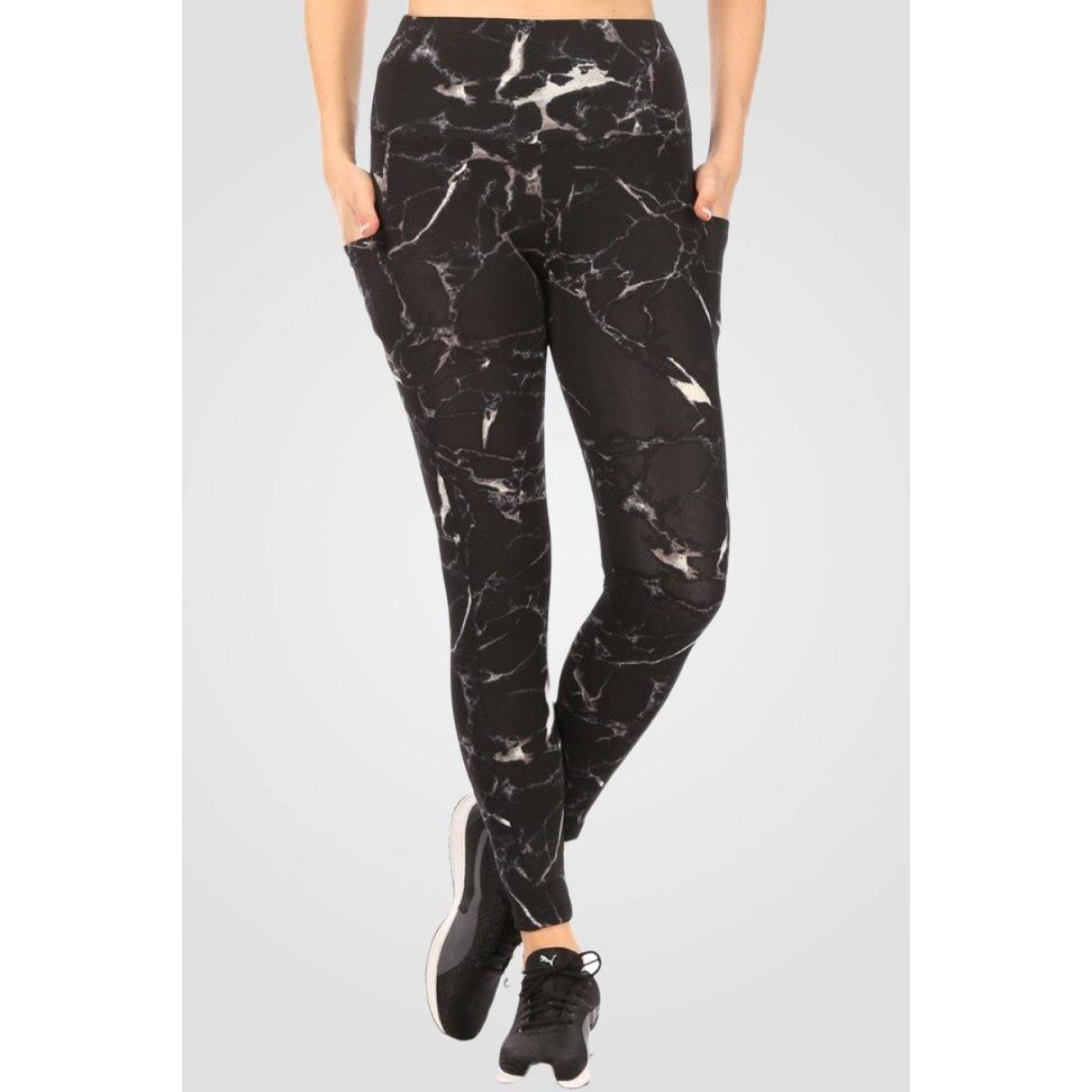 Black Marble Yoga Leggings 1 Deal - RebateKey