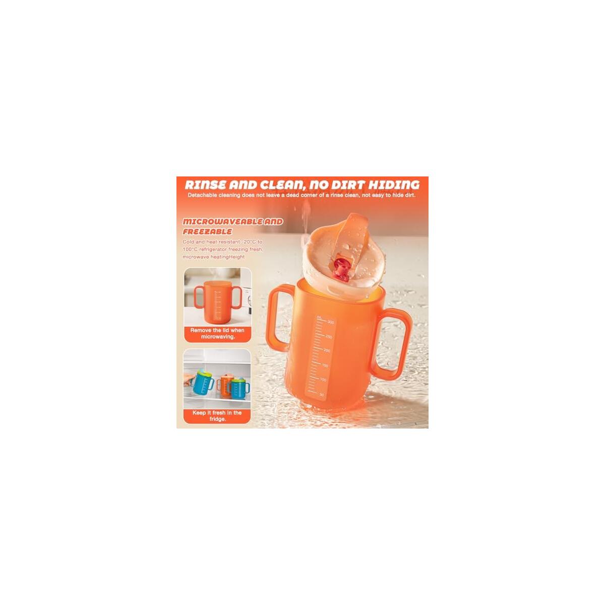 2 Pcs Elderly Spill Proof Cups Deals - RebateKey