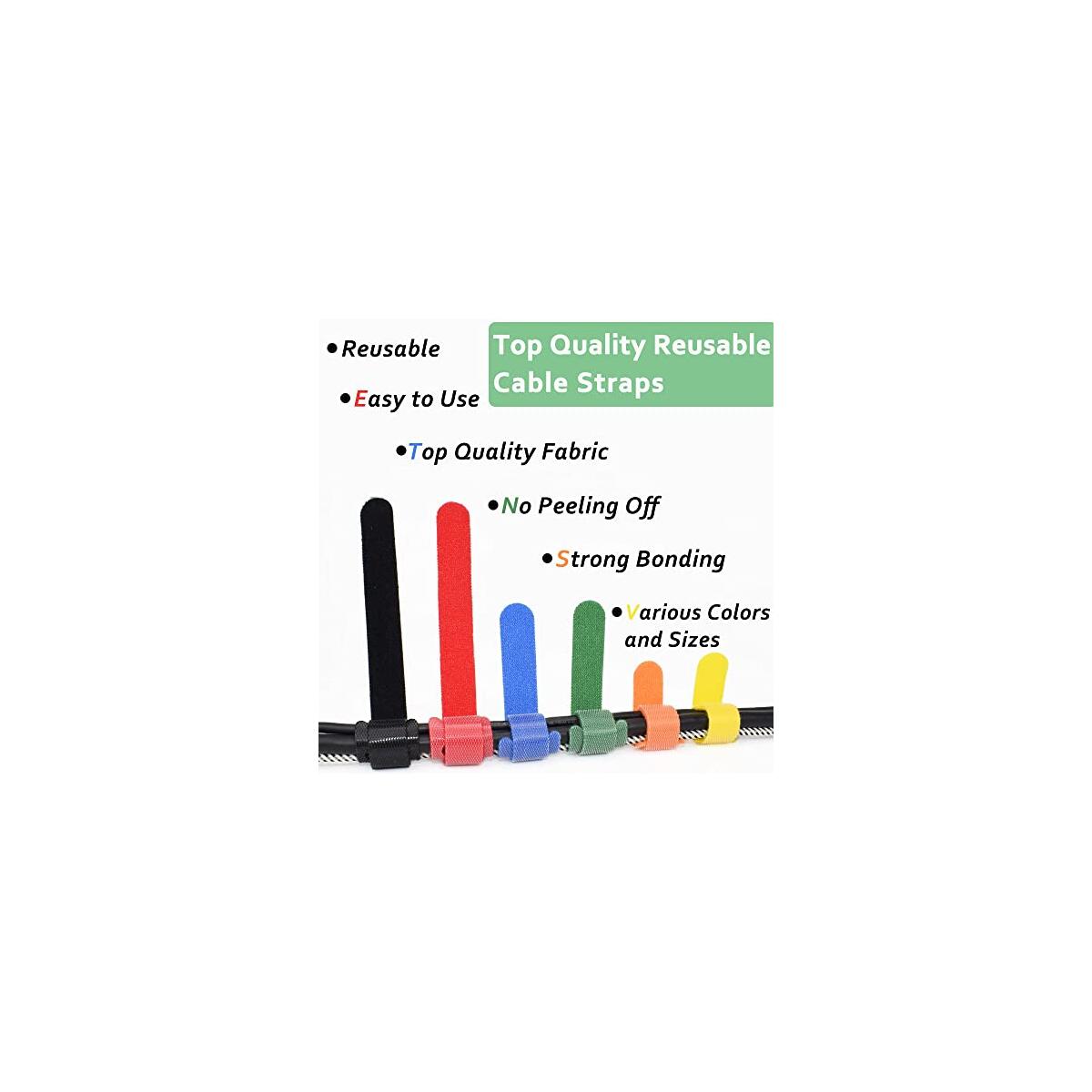 80pcs Cable Ties Reusable Multicolor Wire Ties Promo Codes - RebateKey