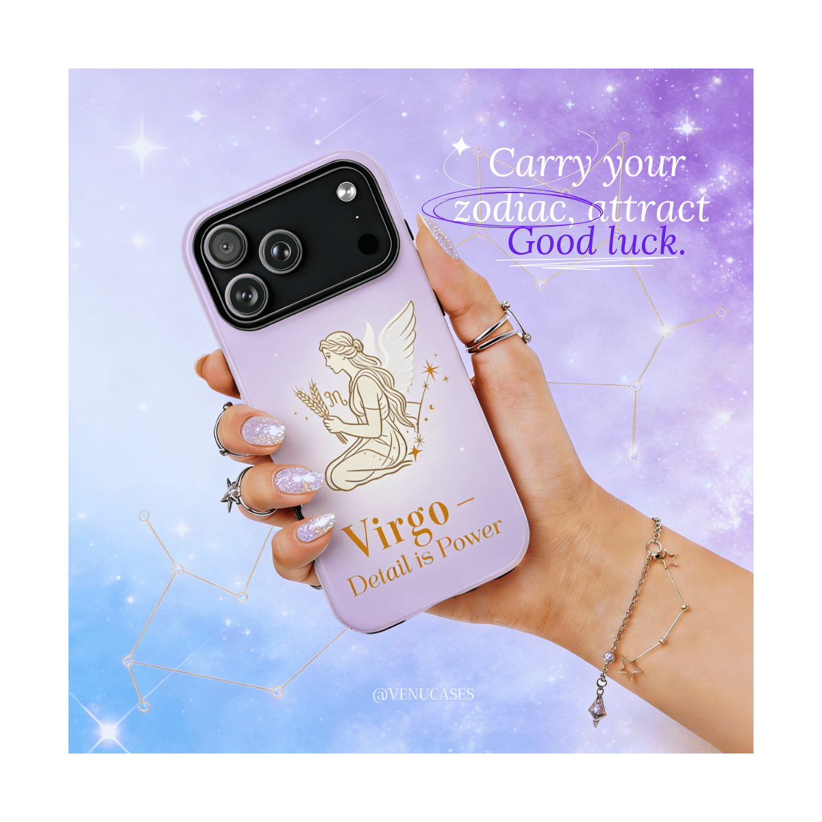 Virgo Zodiac Nature Blessing Case