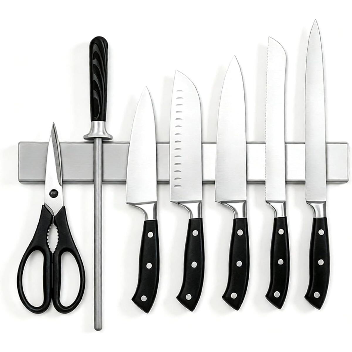 Magnetic Knife Strip 304 Stainless Steel 11.8 in