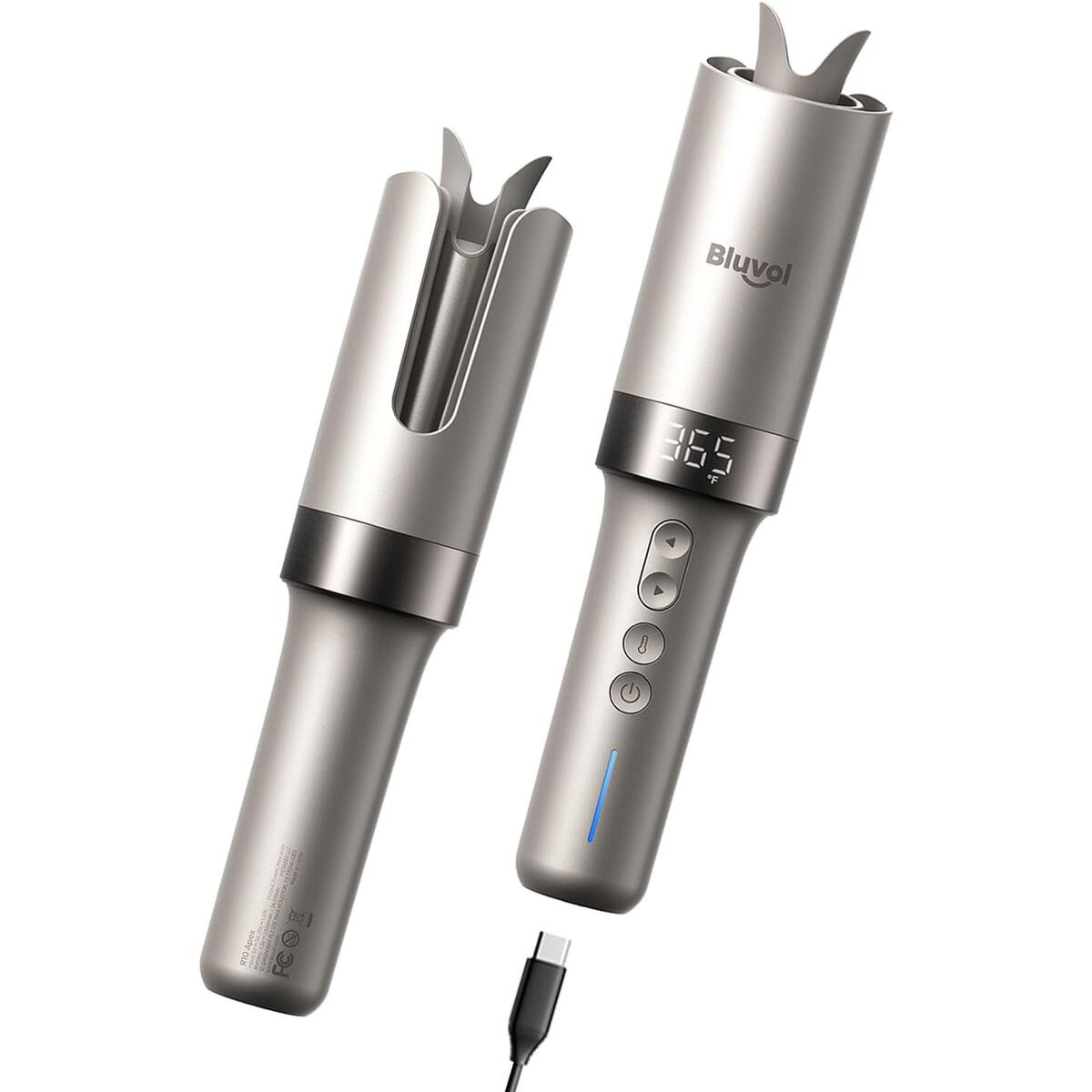Bluvol R10 Apex Cordless Automatic Hair Curler, Memory Mode for Beginners