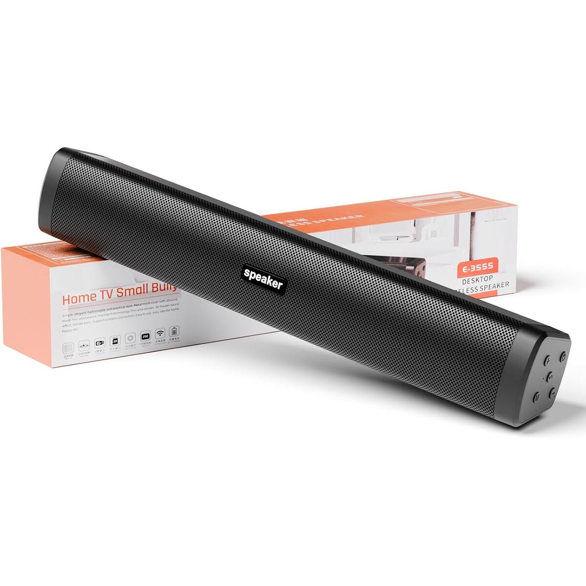 Dnil Portable Slim Sound Bar, Wireless Bluetooth Speaker, a Rechargeable Bluetooth Speaker for Indoor & Outdoor Use, Great for TV, Music, Exercise, Beach, and Travel.