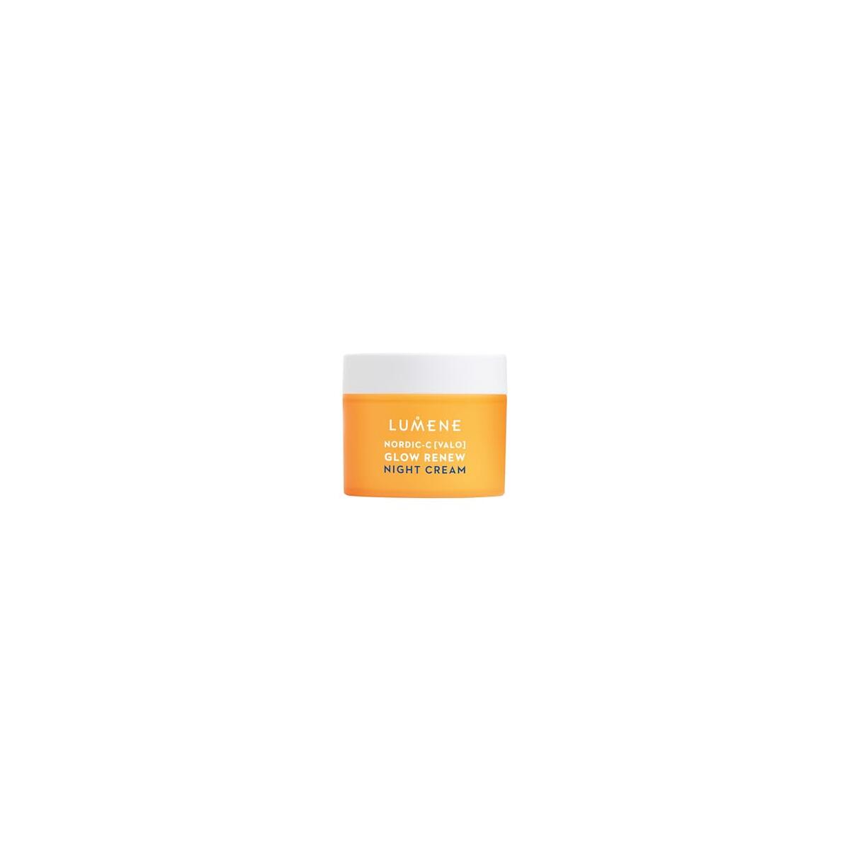 Lumene Nordic-C [Valo] Glow Renew Night Cream - Revitalizing Facial Moisturizer with Arctic Cloudberry, Hyaluronic Acid and Vitamin C - Radiance-Boosting Vegan Skin Care (1.7 oz)
