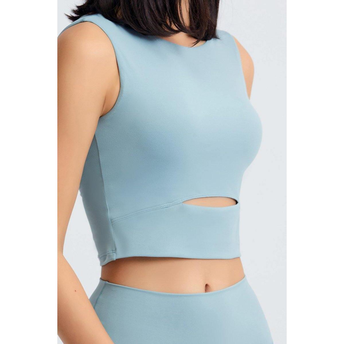 Sleeveless Keyhole Cropped Active Deals - RebateKey