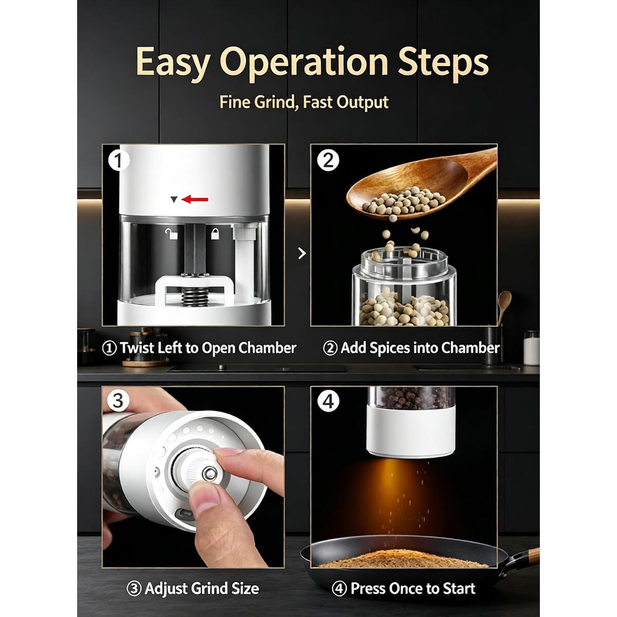 Electric Manual Pepper Grinder Promo Code - RebateKey
