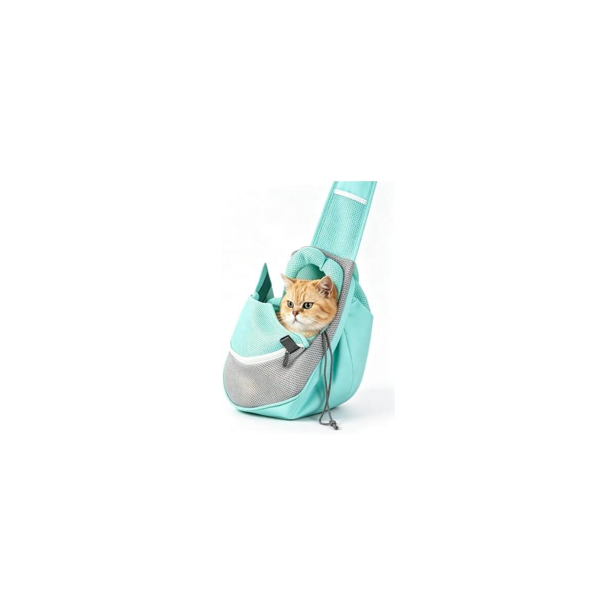 Pet Sling Carrier for Cats & Small Dogs with Breathable Mesh