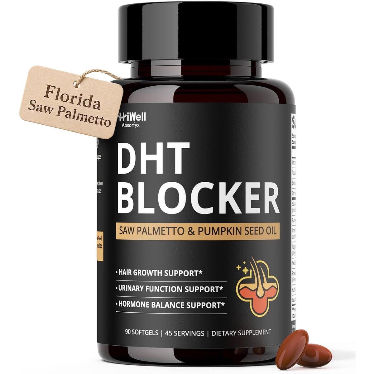 DHT Blocker for Men, 10-in-1 Hair Growth Supplement
