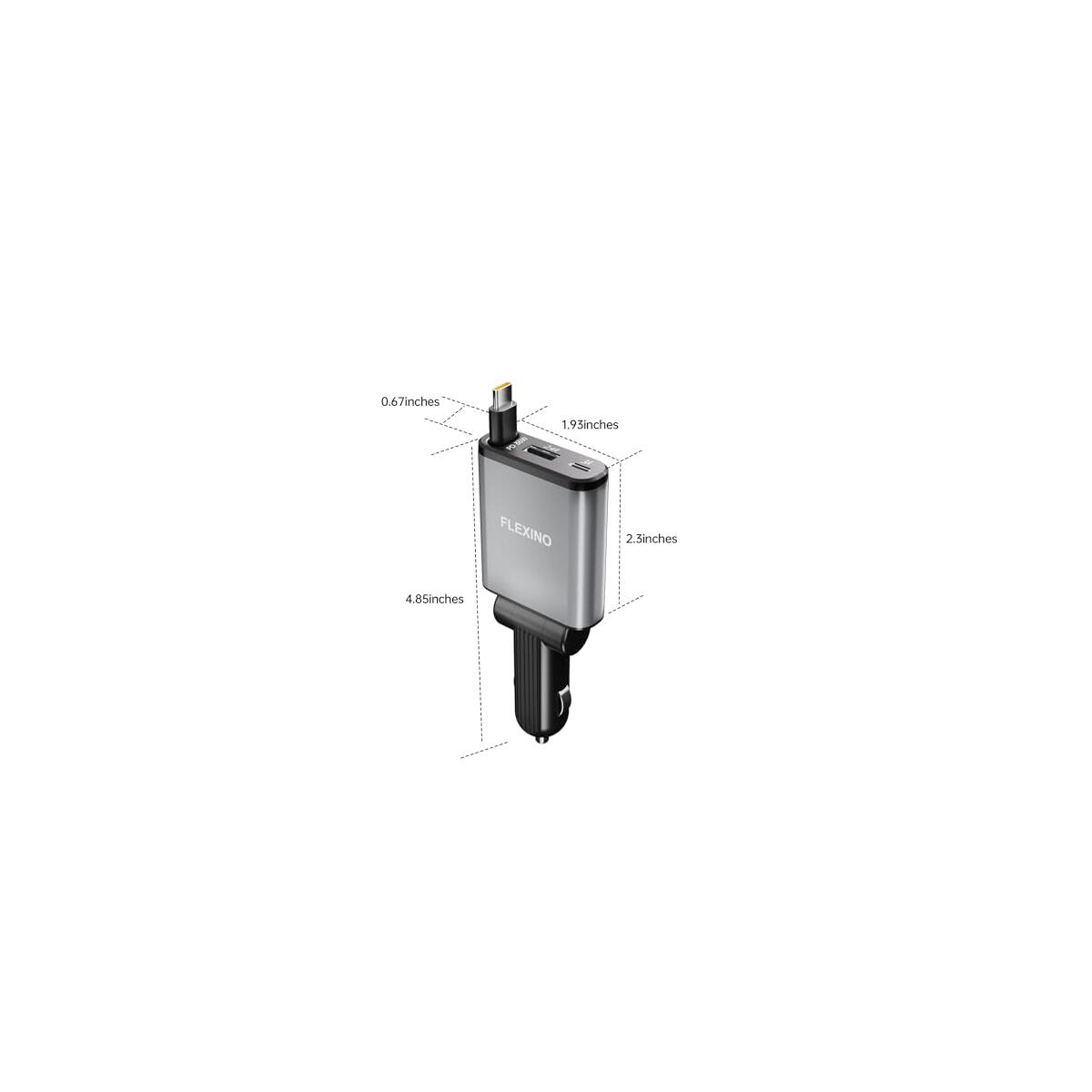 Flexino Retractable Car Charger For Iphone 16 Promo Codes - RebateKey
