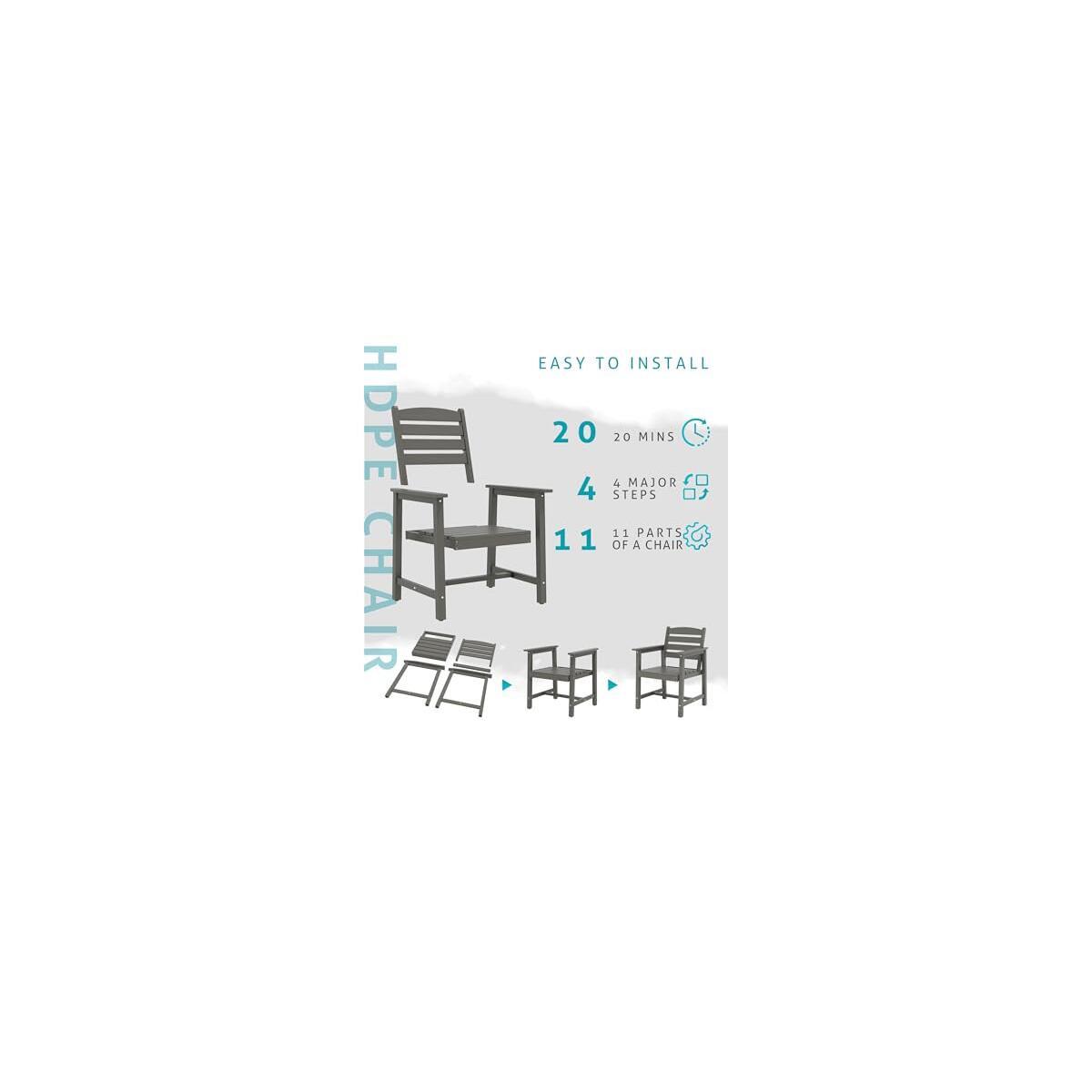 Anbuy Patio Hdpe Dining Table Sets Patio Dining Coupon - RebateKey