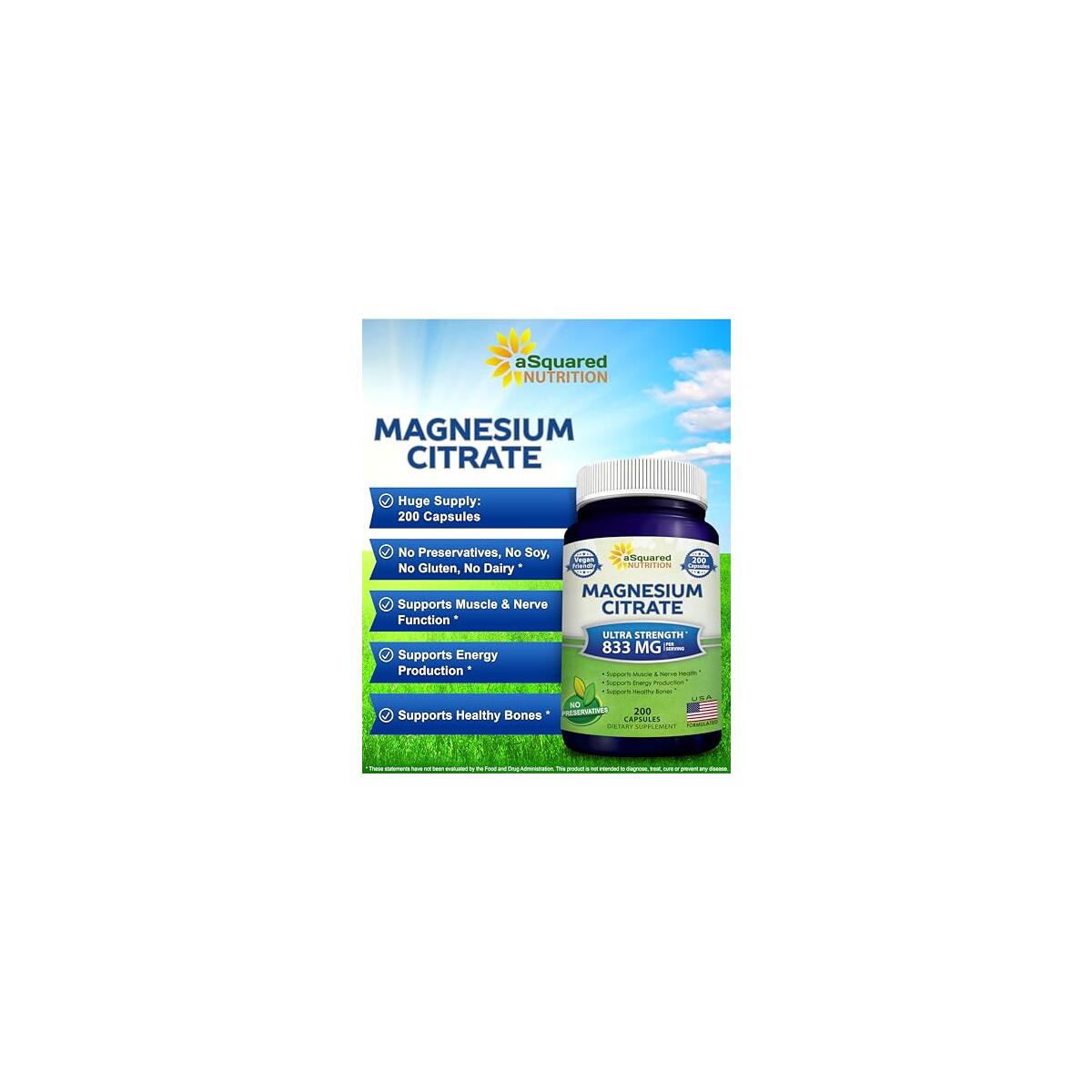 Asquared Nutrition Magnesium Citrate Coupon - RebateKey