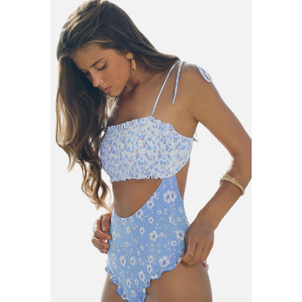 Smocked Hollow Out Swimsuit Promo Code - RebateKey