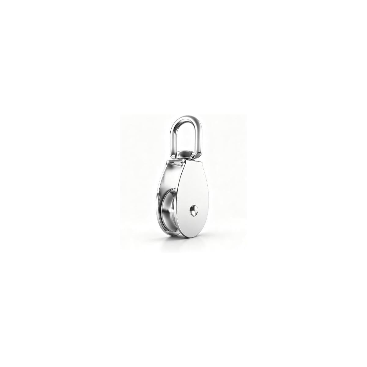360&deg; Swivel 304 Stainless Steel Single Pulley for Lifting & Hauling | 360&deg; Swivel Eye, Rustproof & Waterproof, Precision Ball Bearing, Up to 600kg Load, Multiple Sizes Available