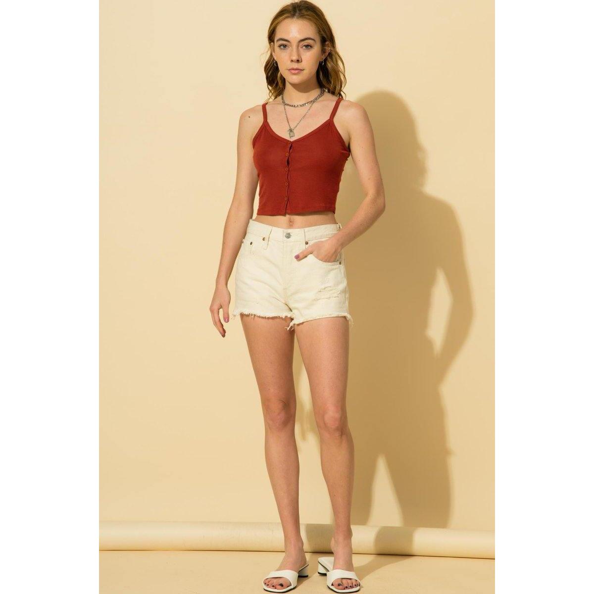 Hyfve Button Down Crop Deals - RebateKey